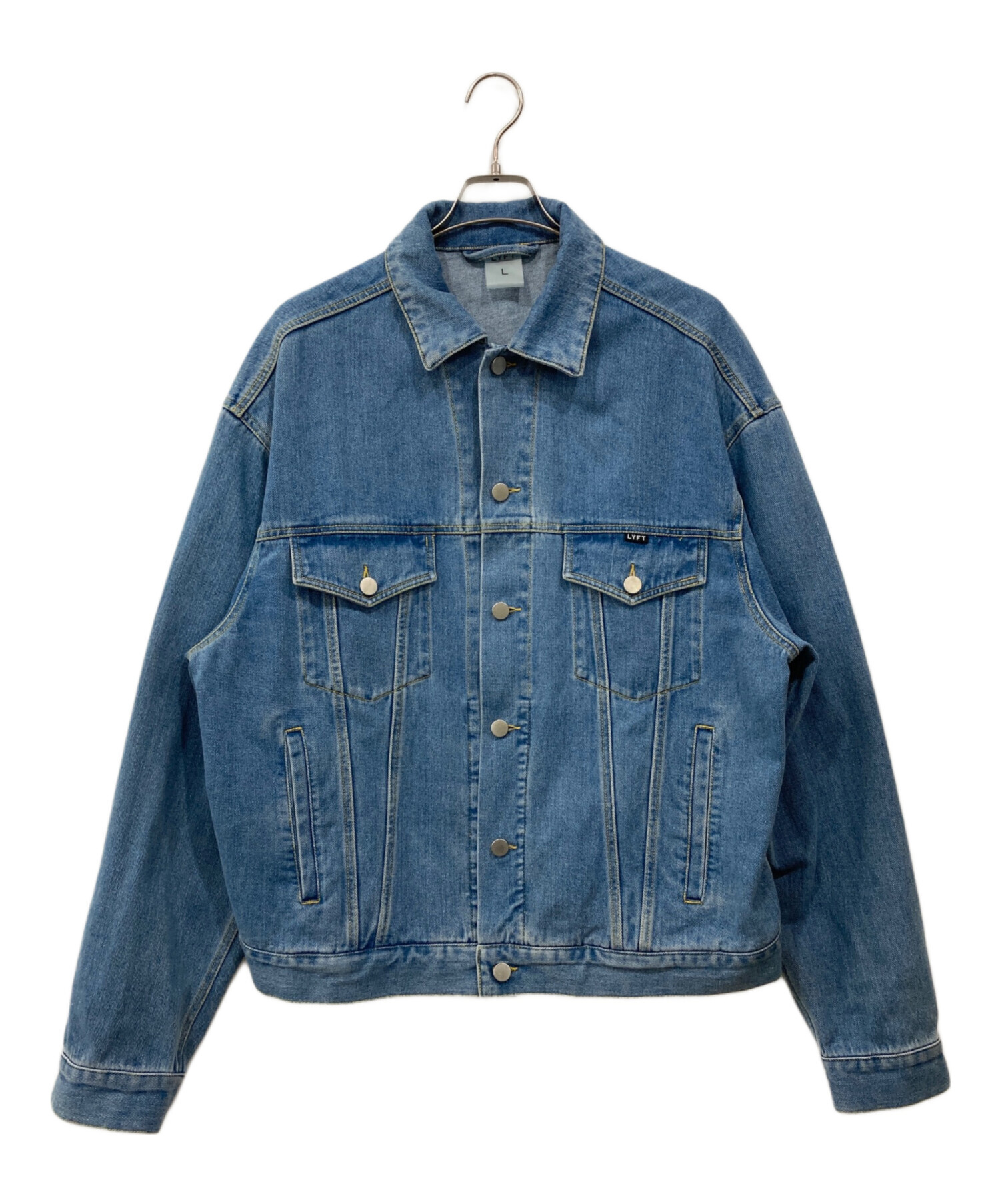 中古・古着通販】LYFT (リフト) BACK EMBLEM DENIM JACKET インディゴ
