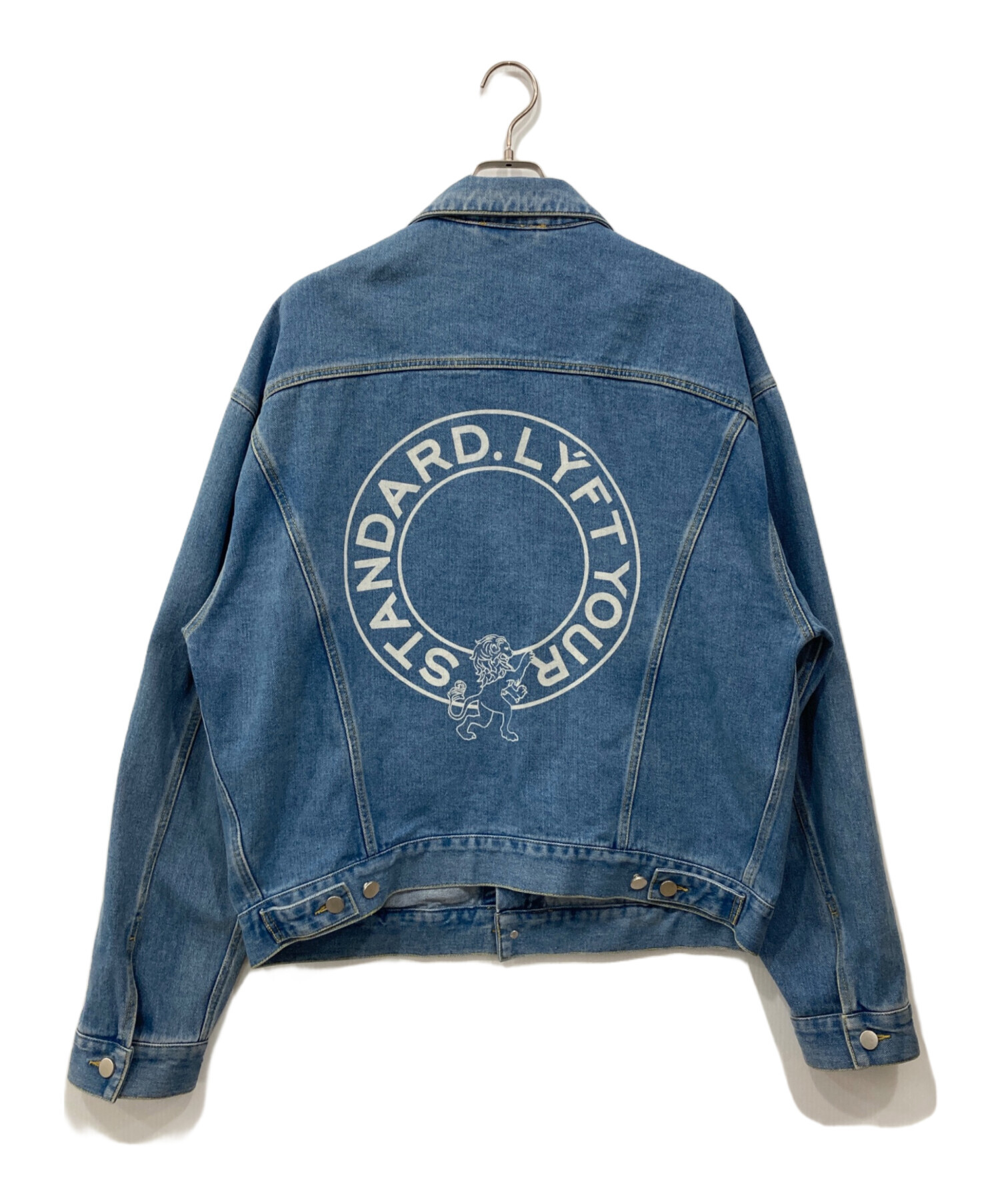 LYFT BACK EMBLEM DENIM JACKET S ブラック 中古・古着通販】LYFT (リフト) BACK EMBLEM DENIM JACKET インディゴ