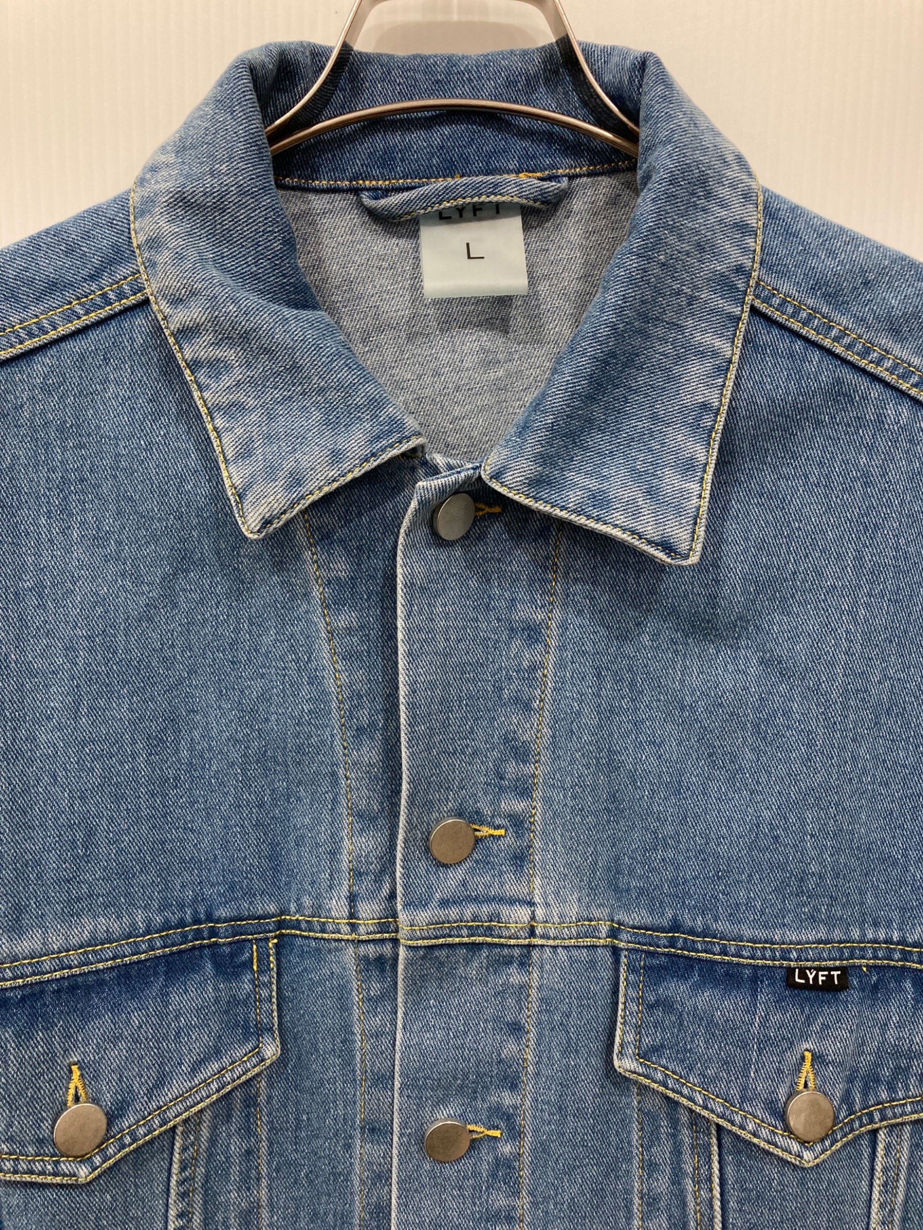 中古・古着通販】LYFT (リフト) BACK EMBLEM DENIM JACKET インディゴ
