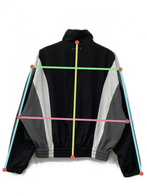 中古・古着通販】LYFT (リフト) 2LINE TRACK JACKET ブラック サイズ:M