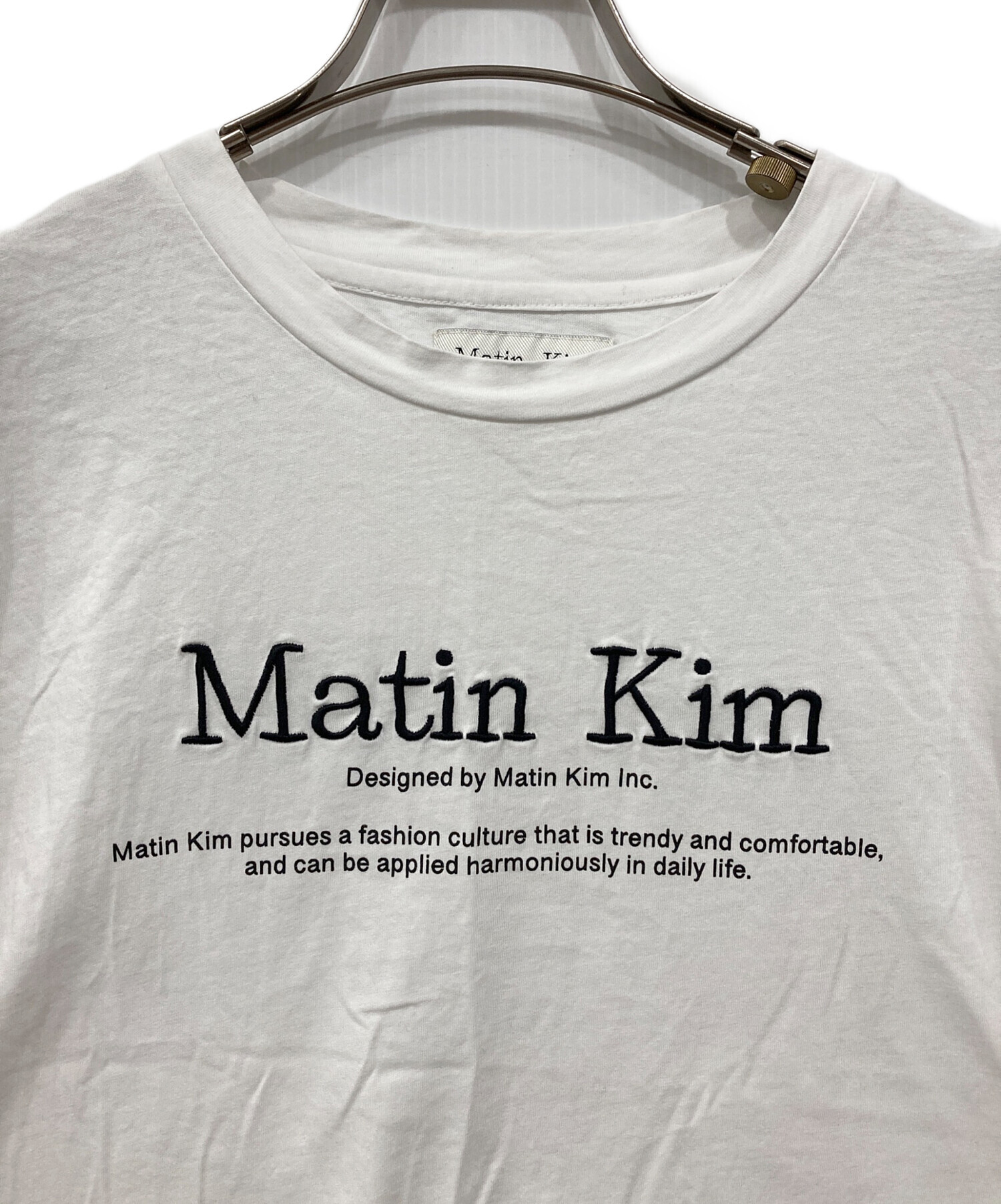 Matin Kim マーティンキム Tシャツ ホワイト aespa ニンニン着用 