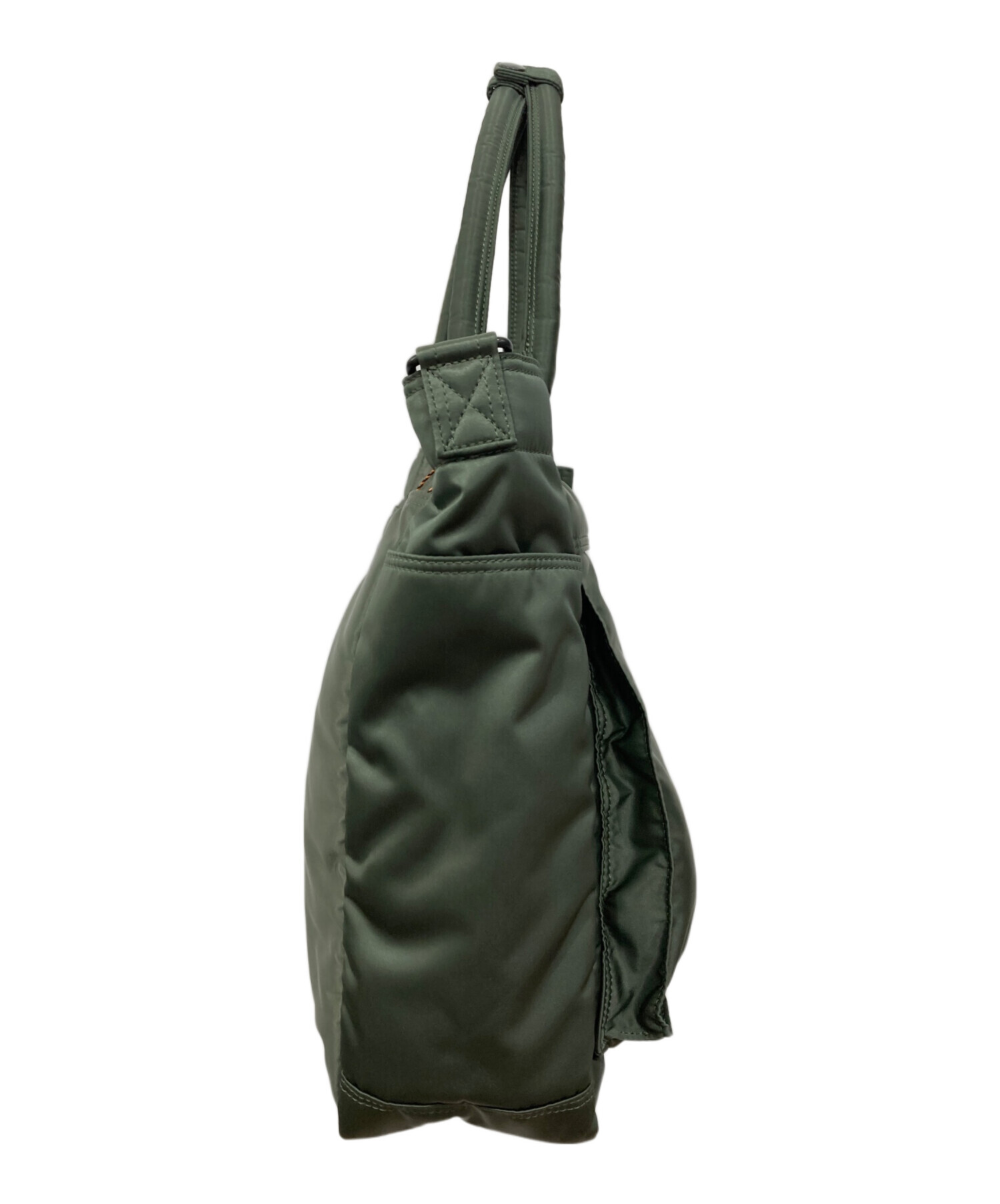 中古・古着通販】PORTER (ポーター) TANKER TOTE BAG(L) グリーン 未
