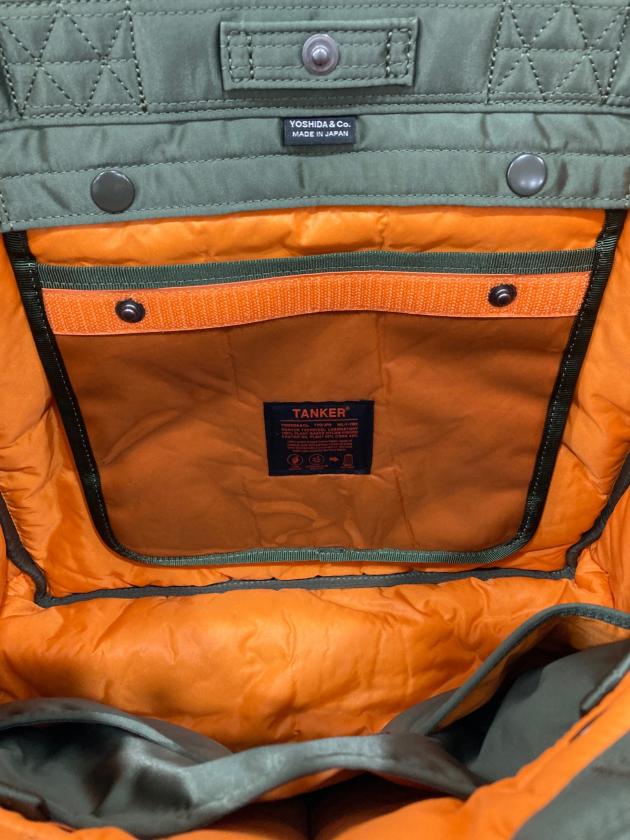中古・古着通販】PORTER (ポーター) TANKER TOTE BAG(L) グリーン 未