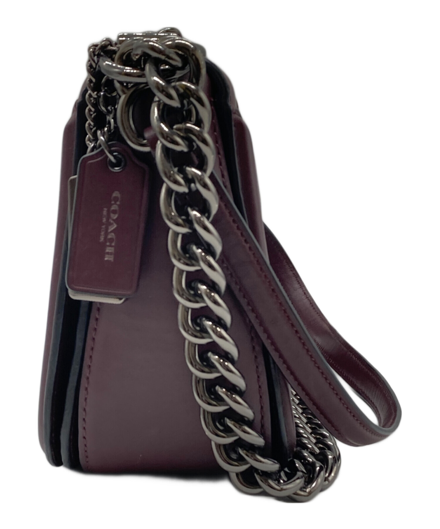 中古・古着通販】COACH (コーチ) チェーンショルダーバッグ ブラウン 中古・古着通販】COACH (コーチ) チェーンショルダーバッグ ブラウン