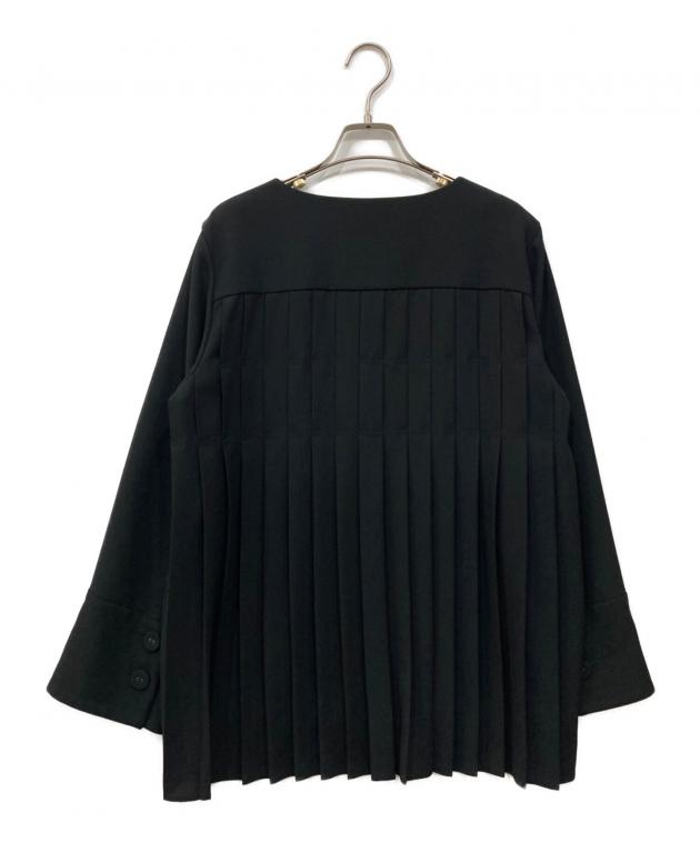 中古・古着通販】ADORE (アドーア) バックプリーツブラウス ブラック 