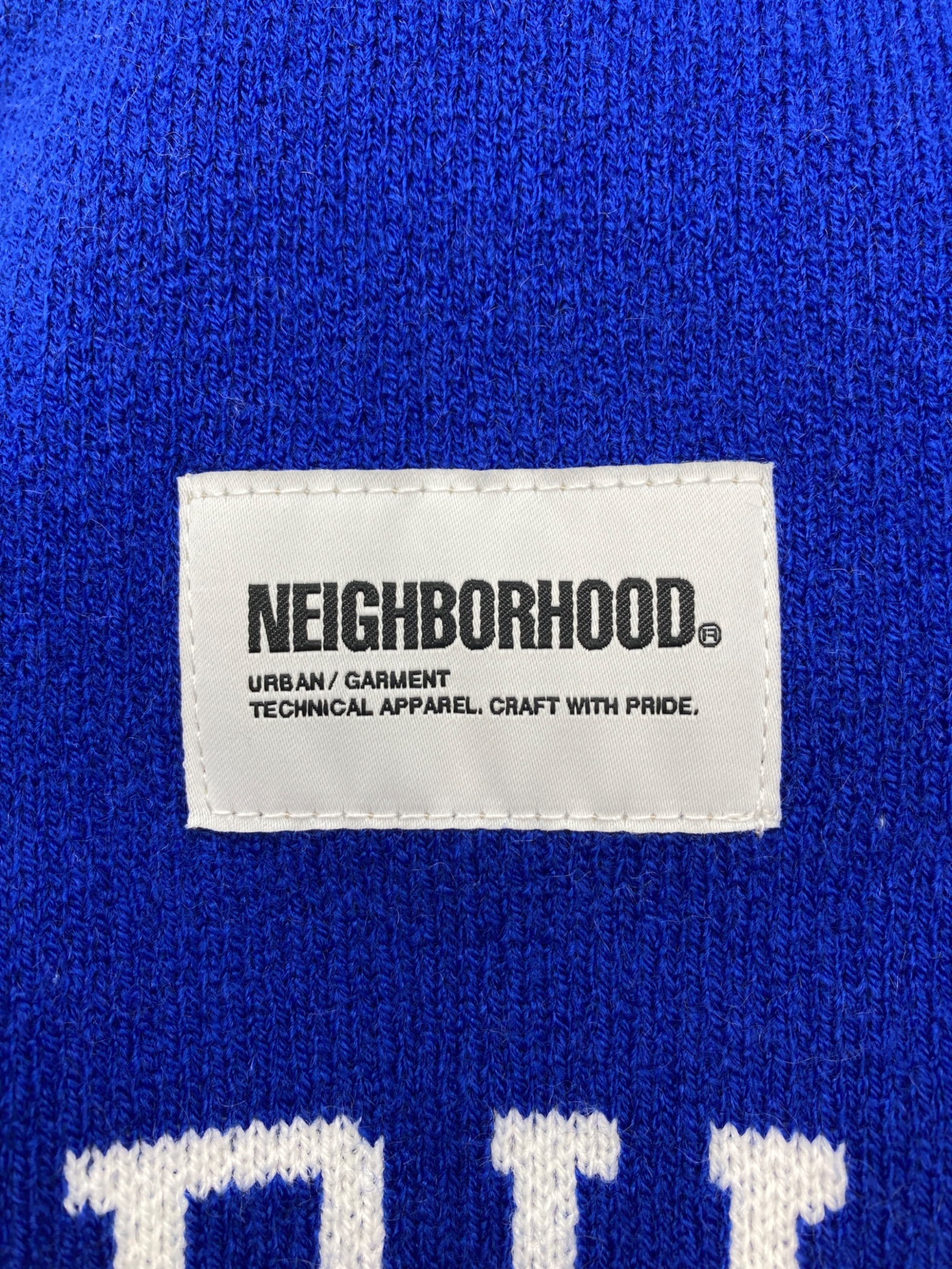 NEIGHBORHOOD マフラー新品未使用 中古・古着通販】NEIGHBORHOOD (ネイバーフッド) Team マフラー ブルー