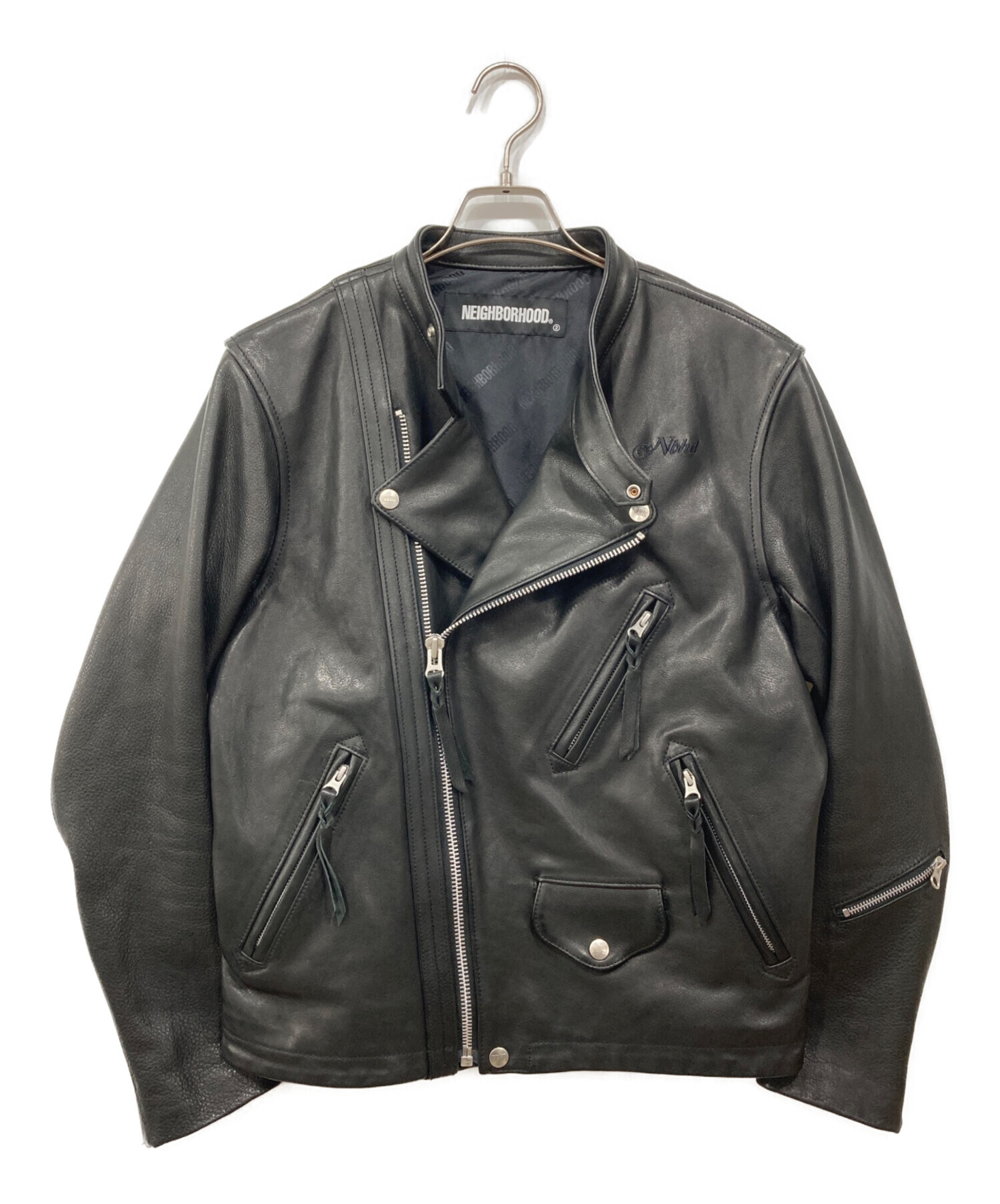 【処分セール】【美品】Neighborhood シングルライダースM ブラック 中古・古着通販】NEIGHBORHOOD (ネイバーフッド) レザーライダース