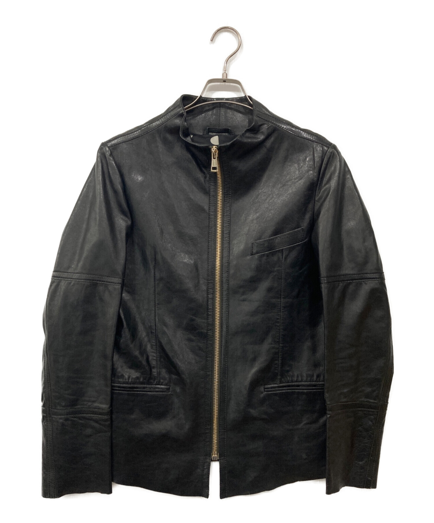 【美品】Paul Smith 黒レザー ライダースジャケット 中古・古着通販】Paul Smith (ポールスミス) シングルライダース