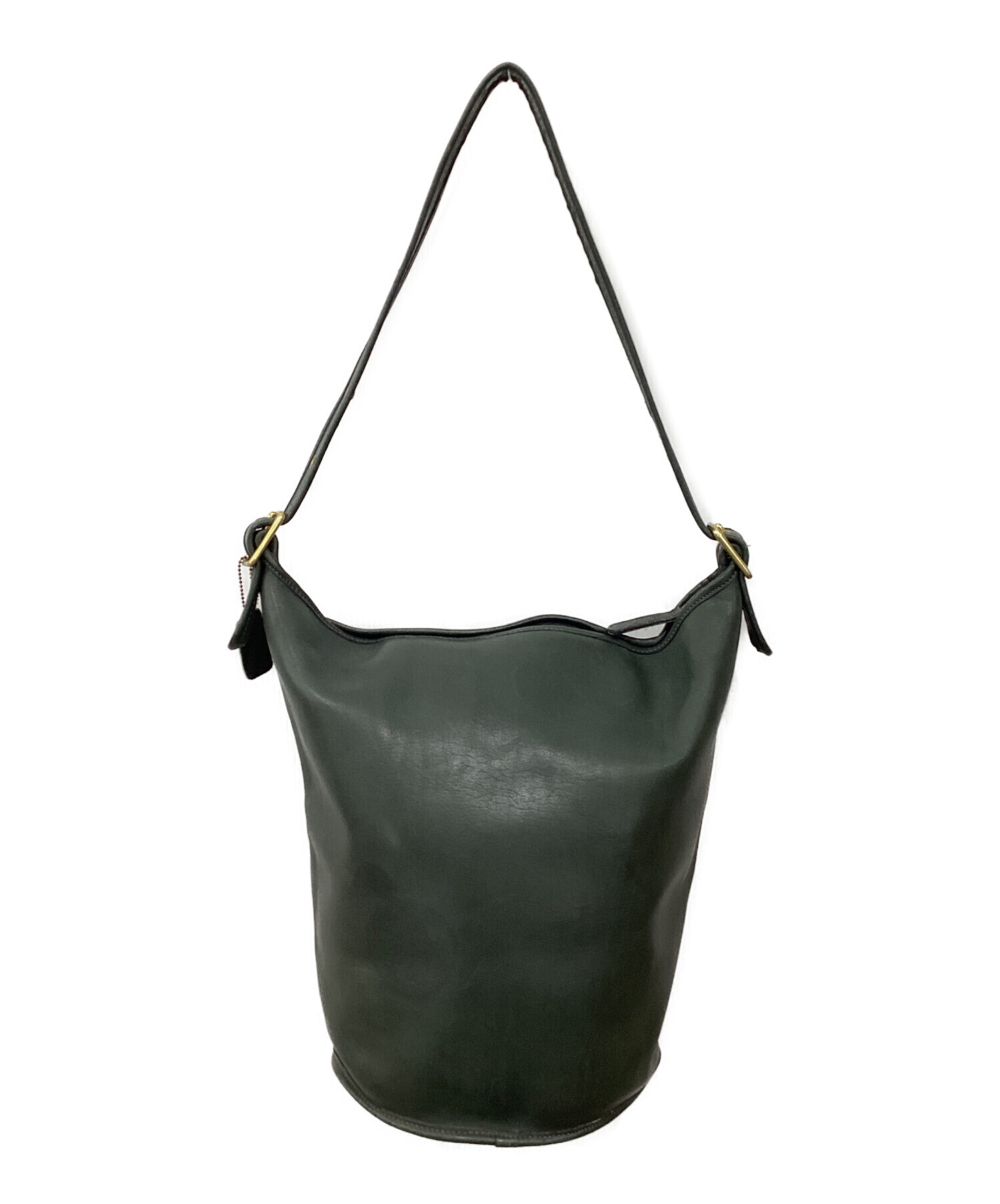 中古・古着通販】COACH (コーチ) バケツ型ショルダーバッグ グリーン