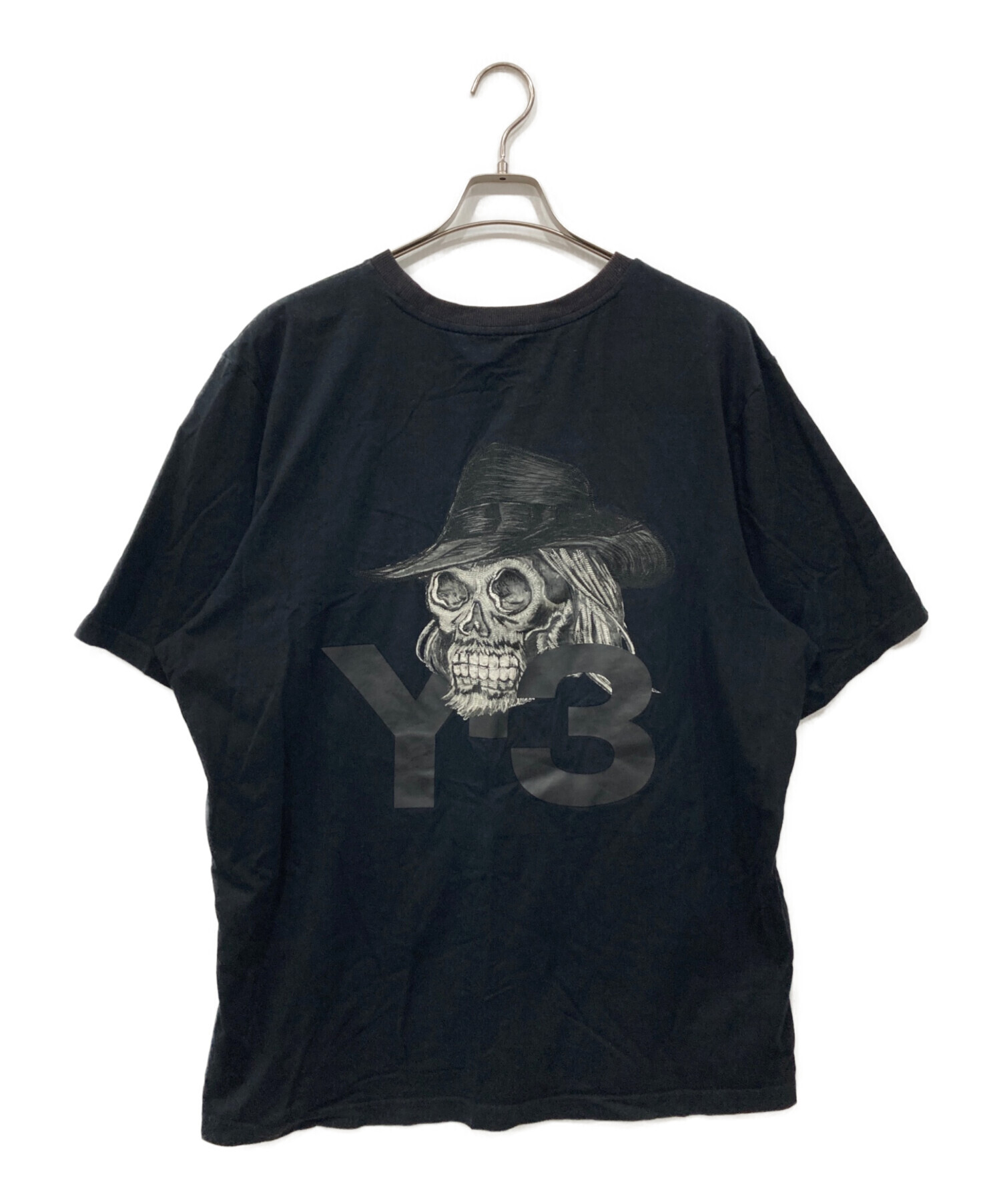 中古・古着通販】Y-3 (ワイスリー) バックロゴスカルプリントTシャツ 