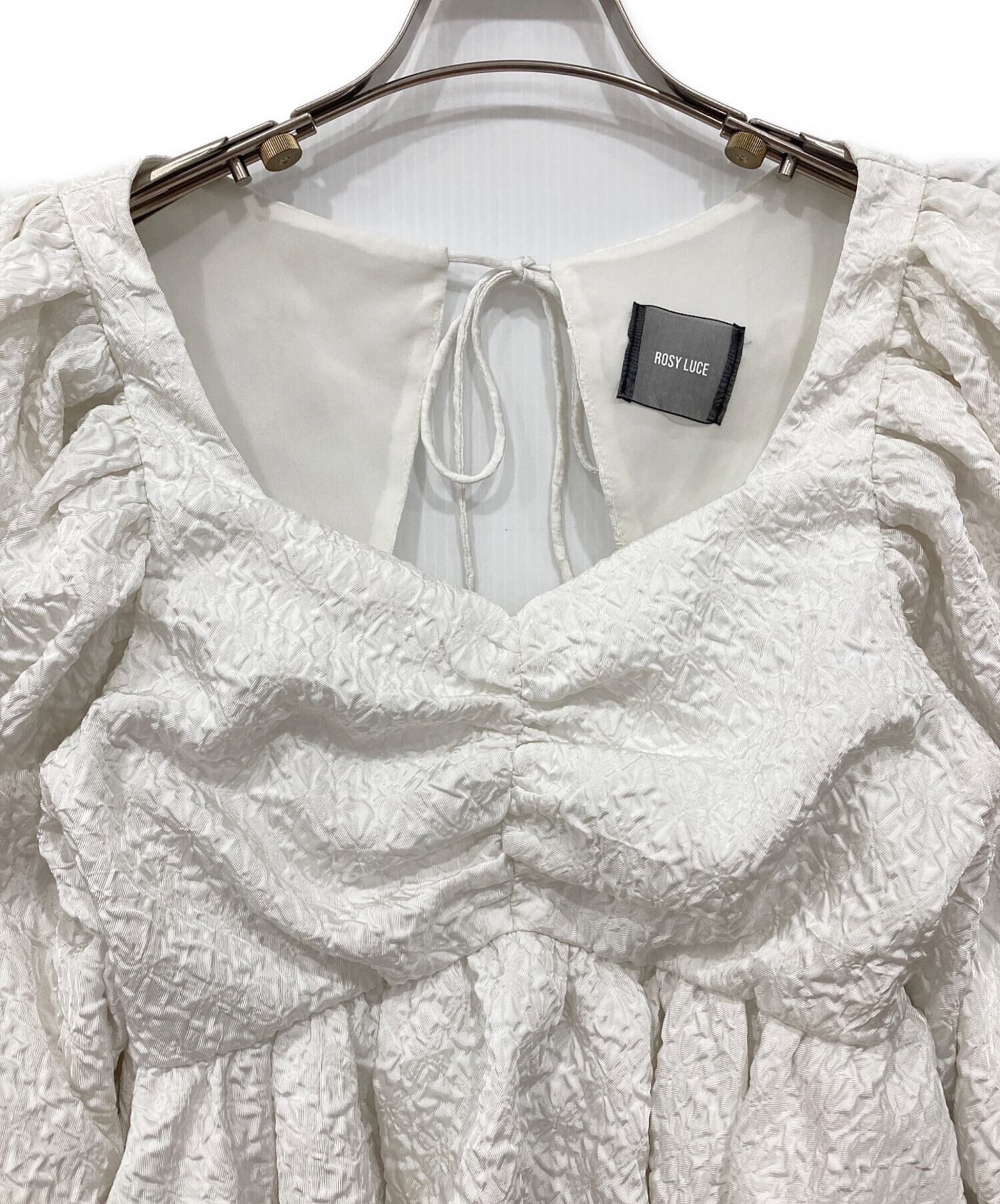 中古・古着通販】ROSY LUCE (ロージールーチェ) パフスリーブブラウス