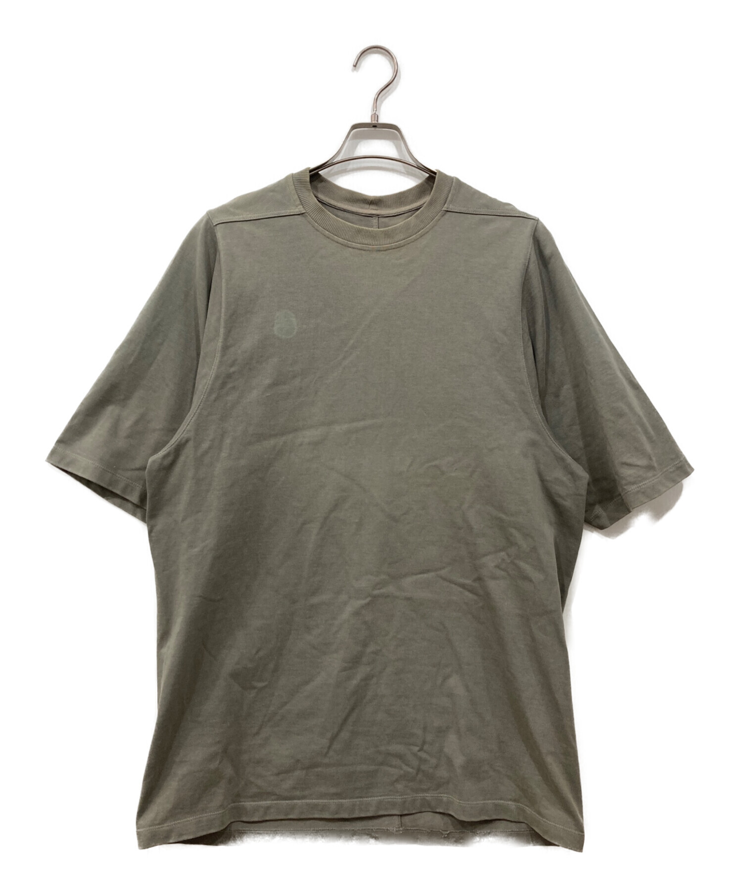 Rick Owens リックオウエンスオリーブグリーントップSサイズ 中古・古着通販】RICK OWENS (リックオウエンス) オーバーサイズT