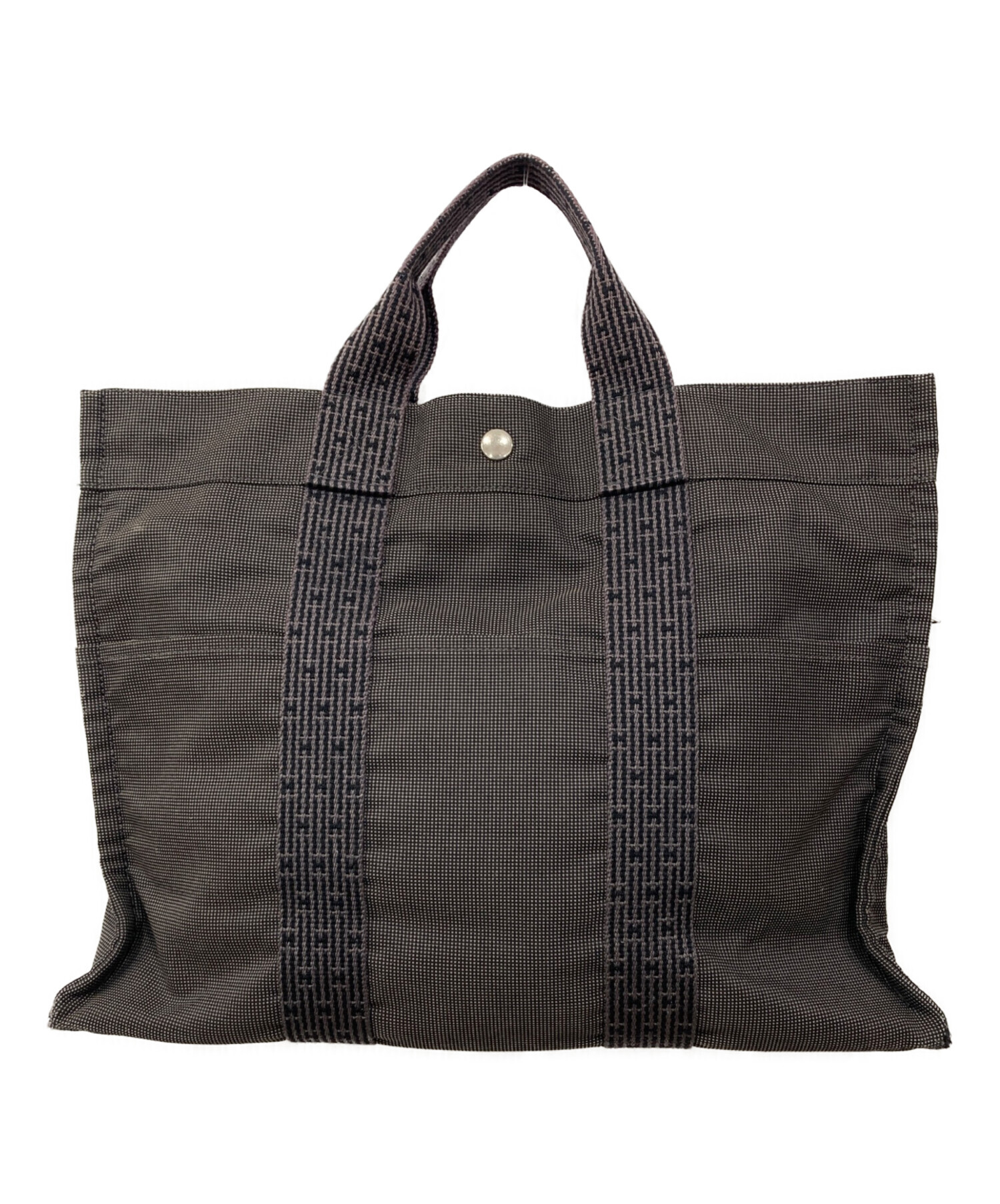 HERMÈS グレー トートバッグ 中古・古着通販】HERMES (エルメス) トートバッグ グレー｜ブランド