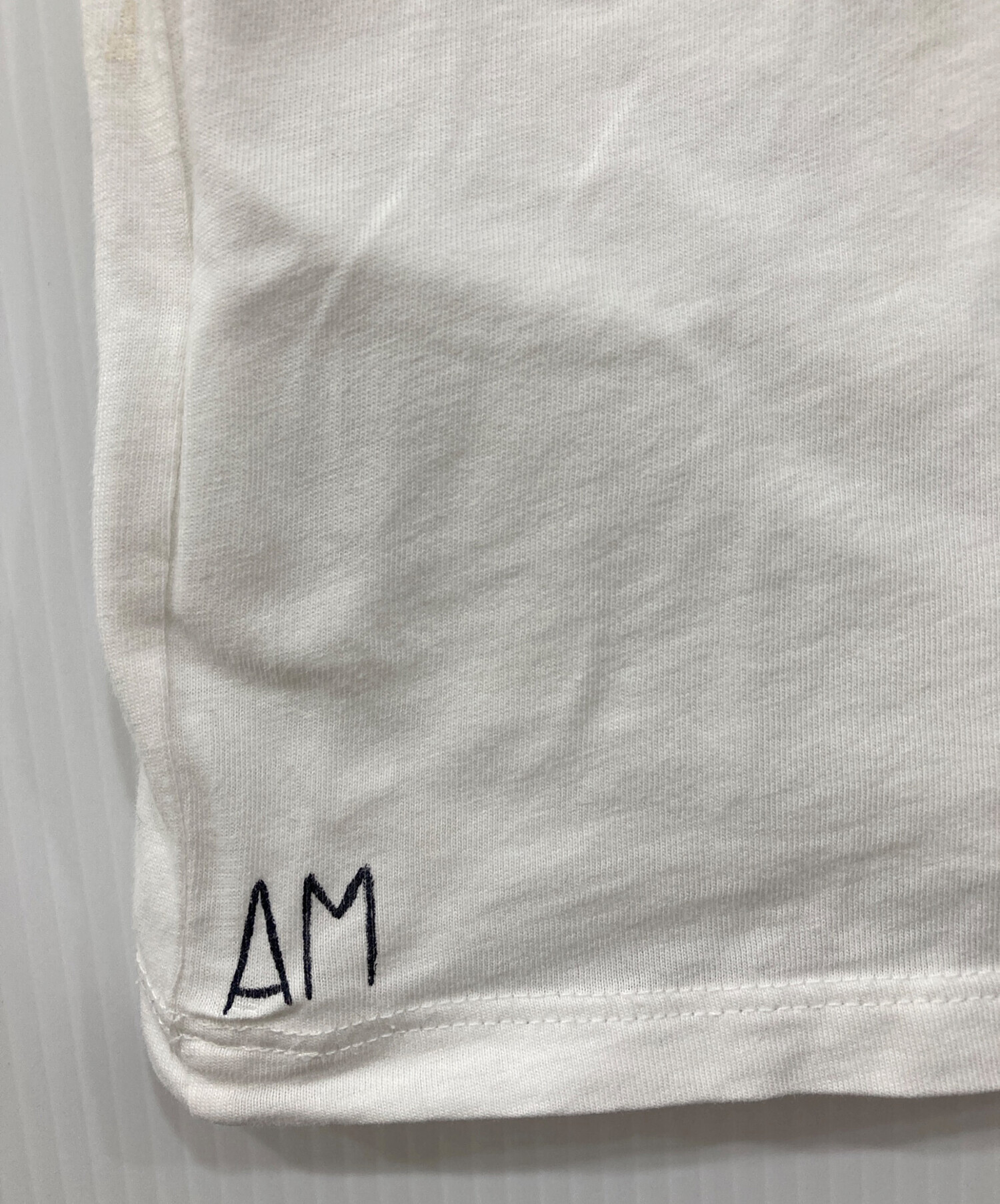 中古・古着通販】MONCLER (モンクレール) ペイントTシャツ ホワイト