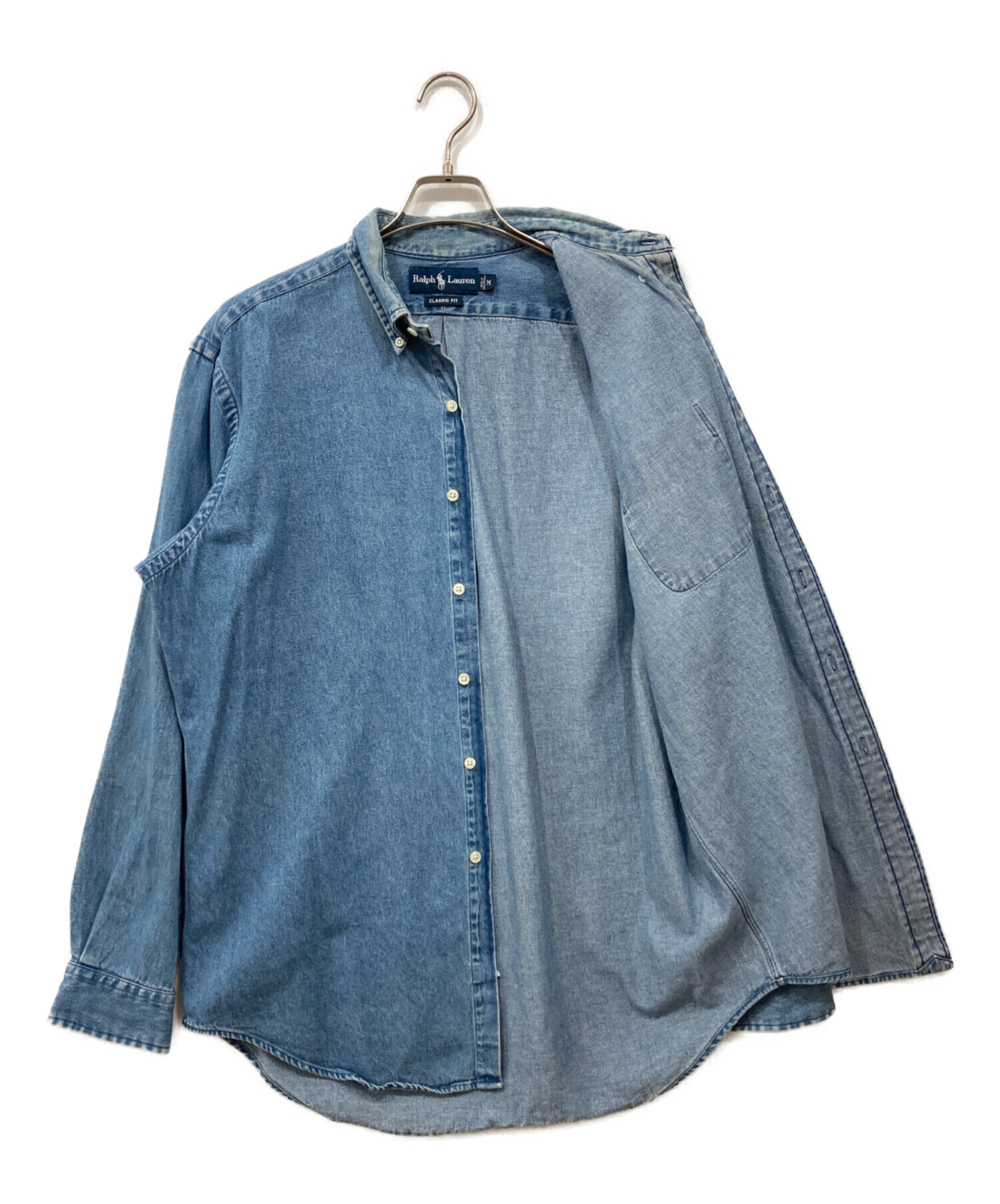 中古・古着通販】RALPH LAUREN (ラルフローレン) デニムボタンダウン