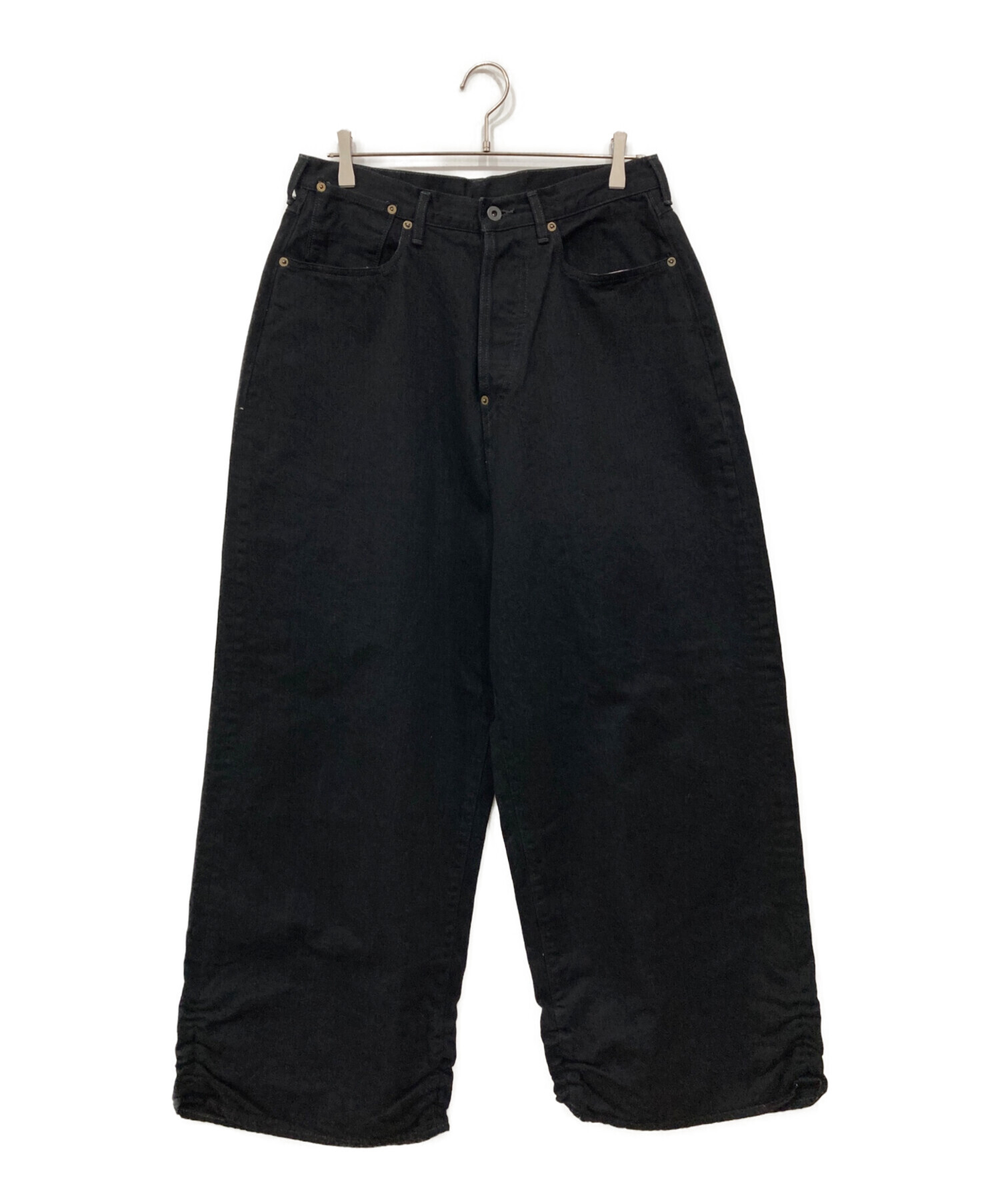 refomed リフォメッド ブラックデニムパンツ 中古・古着通販】refomed (リフォメッド) フレッシュマンデニムワイド