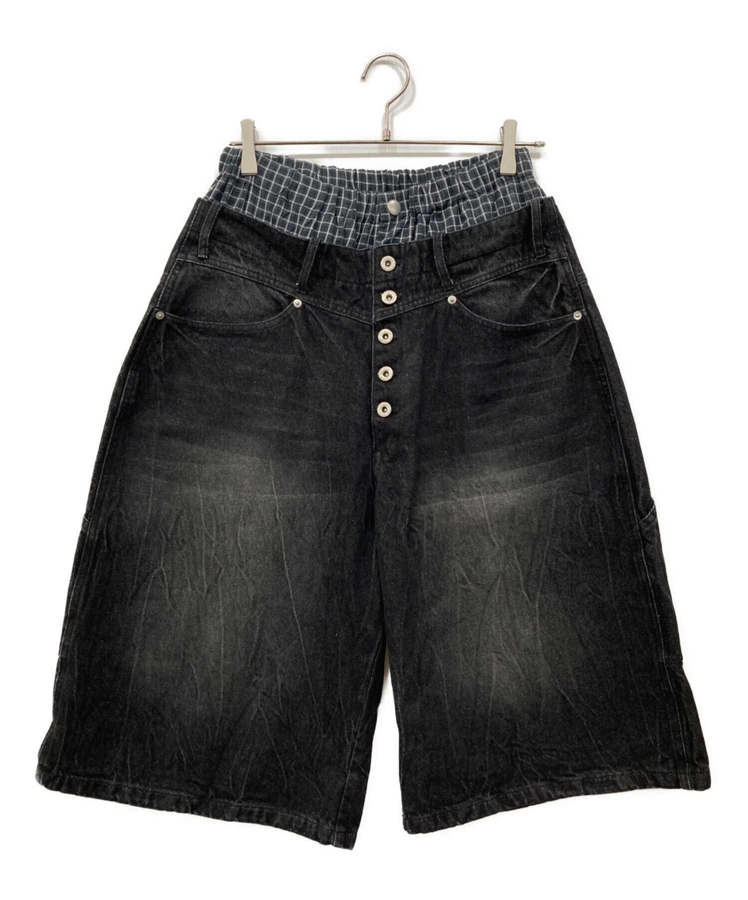 【完売品】ballsy brothers ブラックレーヨンバギーデニム 中古・古着通販】BALLSY.BROTHERS (ボールジーブラザーズ) トランクス