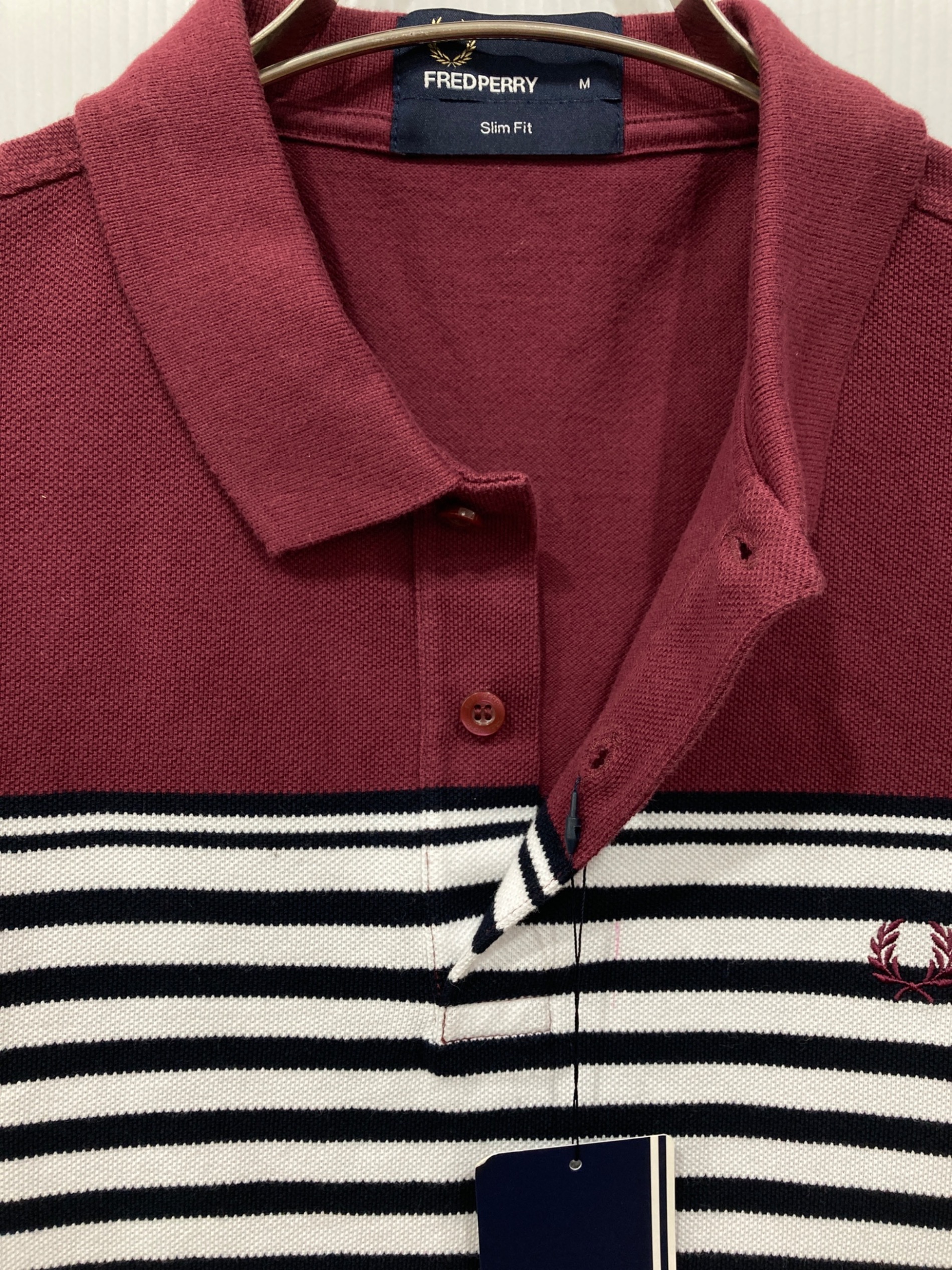 中古・古着通販】FRED PERRY (フレッドペリー) ポロシャツ ボルドー