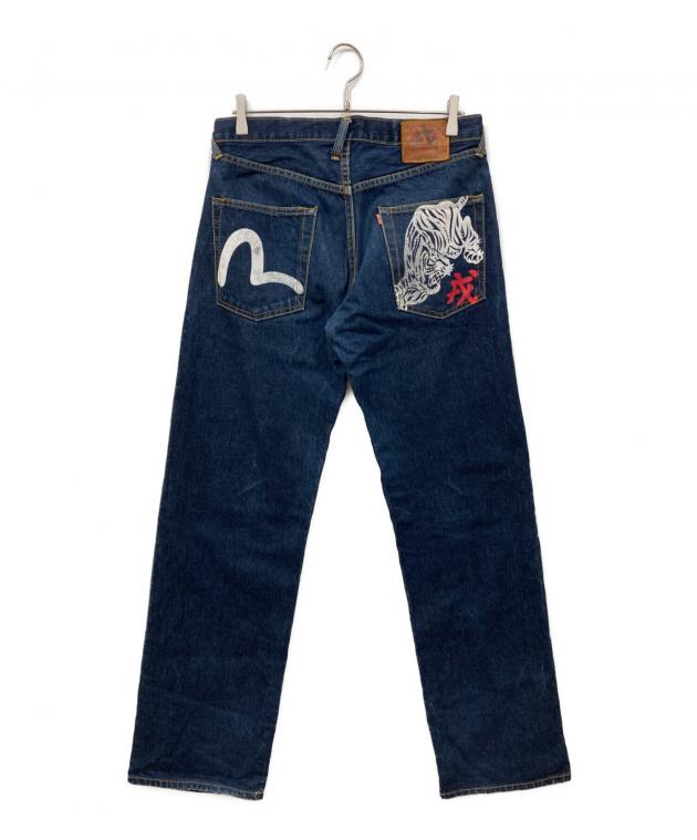 中古・古着通販】EVISU (エヴィス) カモメプリントデニムパンツ
