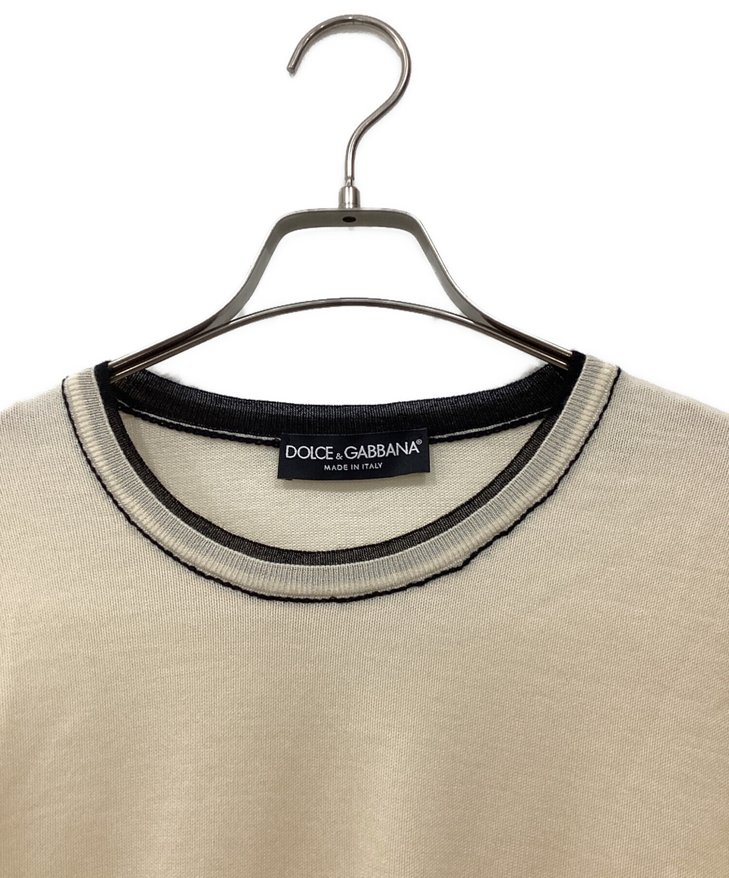 DOLCE & GABBANA カシミアセーター　半袖ニット　ブラック　サイズS 中古・古着通販】DOLCE & GABBANA (ドルチェ＆ガッバーナ) カシミヤ