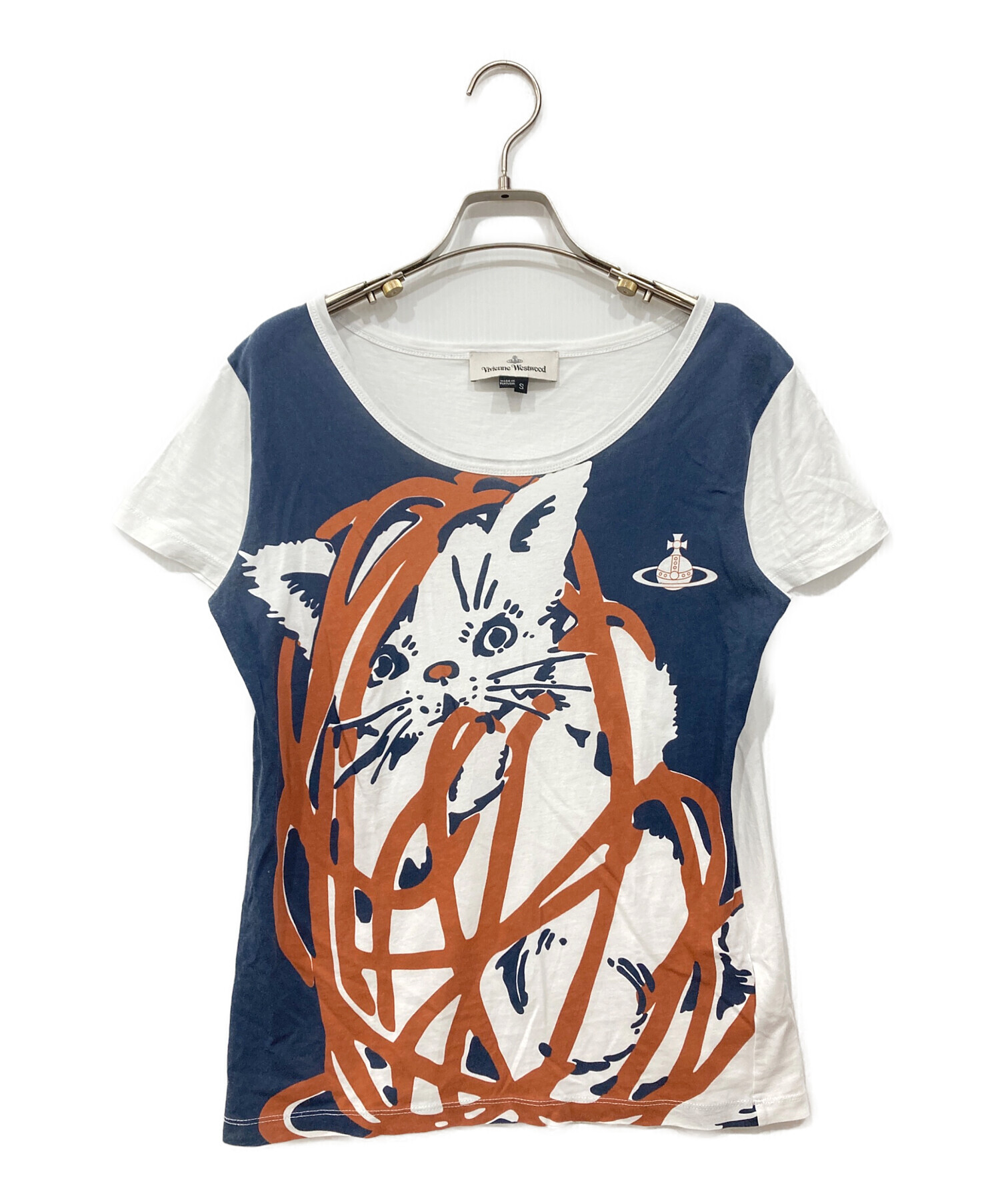 Vivienne Westwood MAN 猫プリント Tシャツ 48 中古・古着通販】Vivienne Westwood (ヴィヴィアンウエストウッド) 猫
