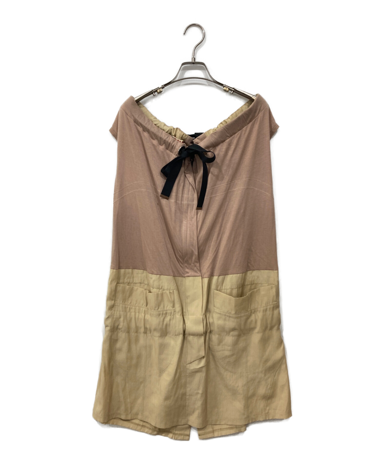 中古・古着通販】MARNI (マルニ) 切替ワンピース ベージュ サイズ:38 