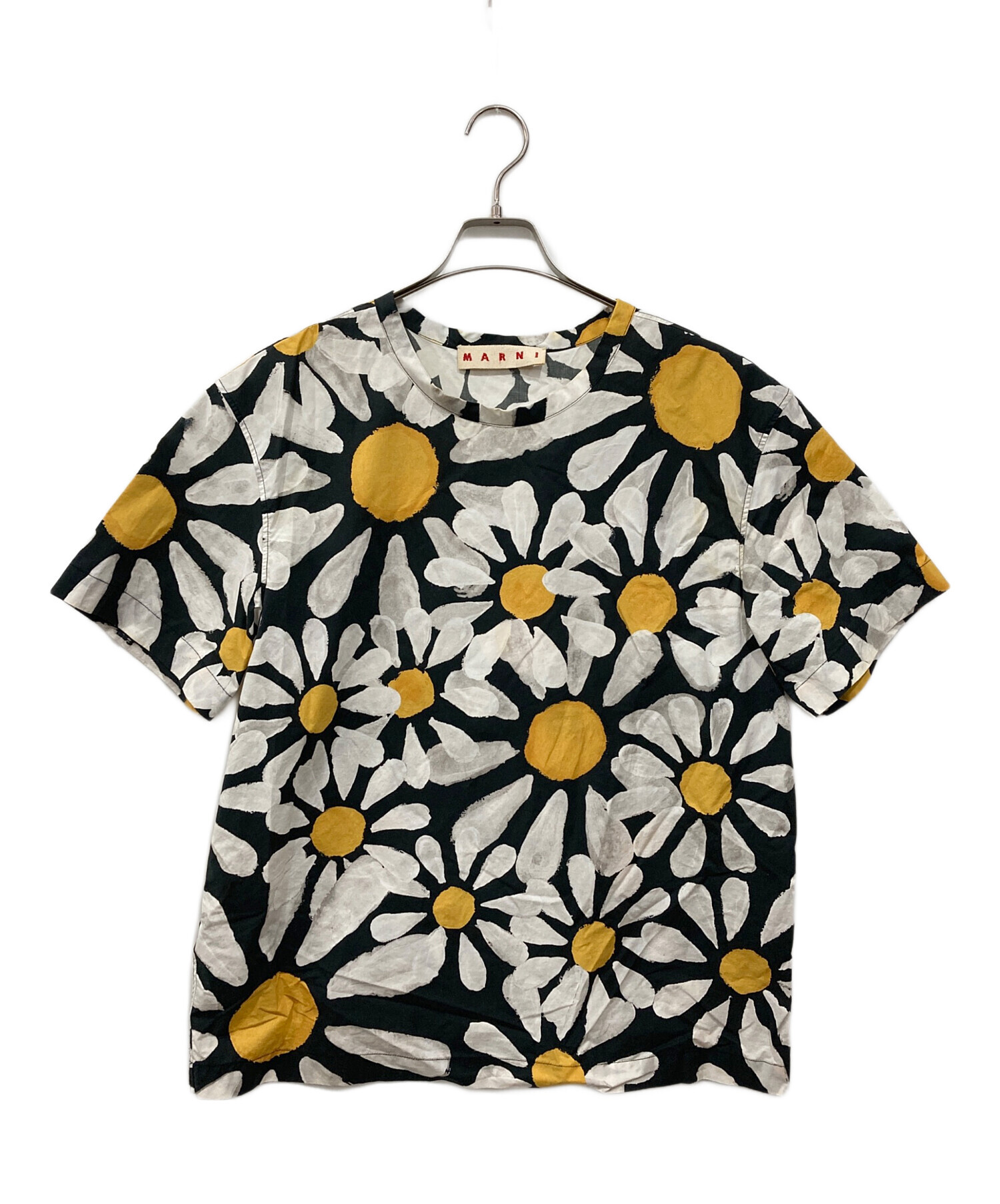 中古・古着通販】MARNI (マルニ) フラワープリントブラウス イエロー