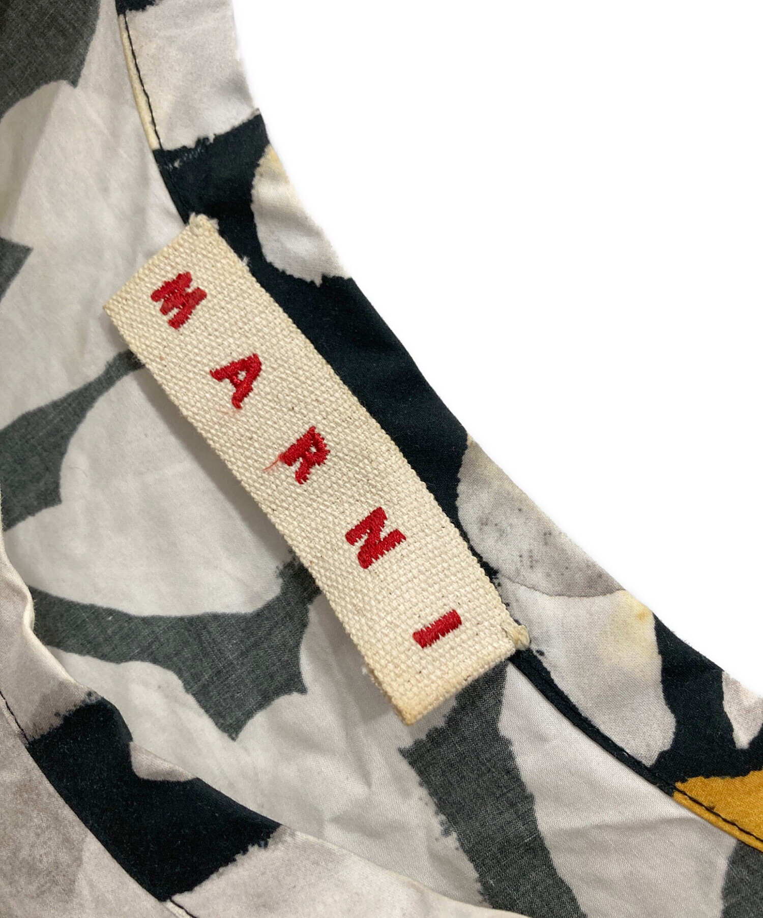 中古・古着通販】MARNI (マルニ) フラワープリントブラウス イエロー
