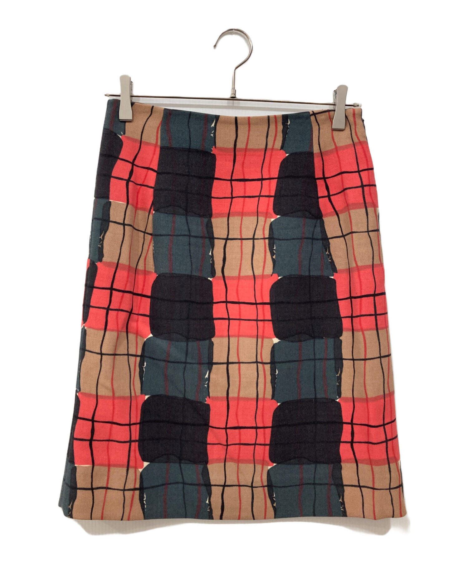 美品☆MARNI☆マルニ☆幾何学模様☆可愛いレトロ柄のスカート☆サイズ40 中古・古着通販】MARNI (マルニ) ジオメトリックパターンスカート