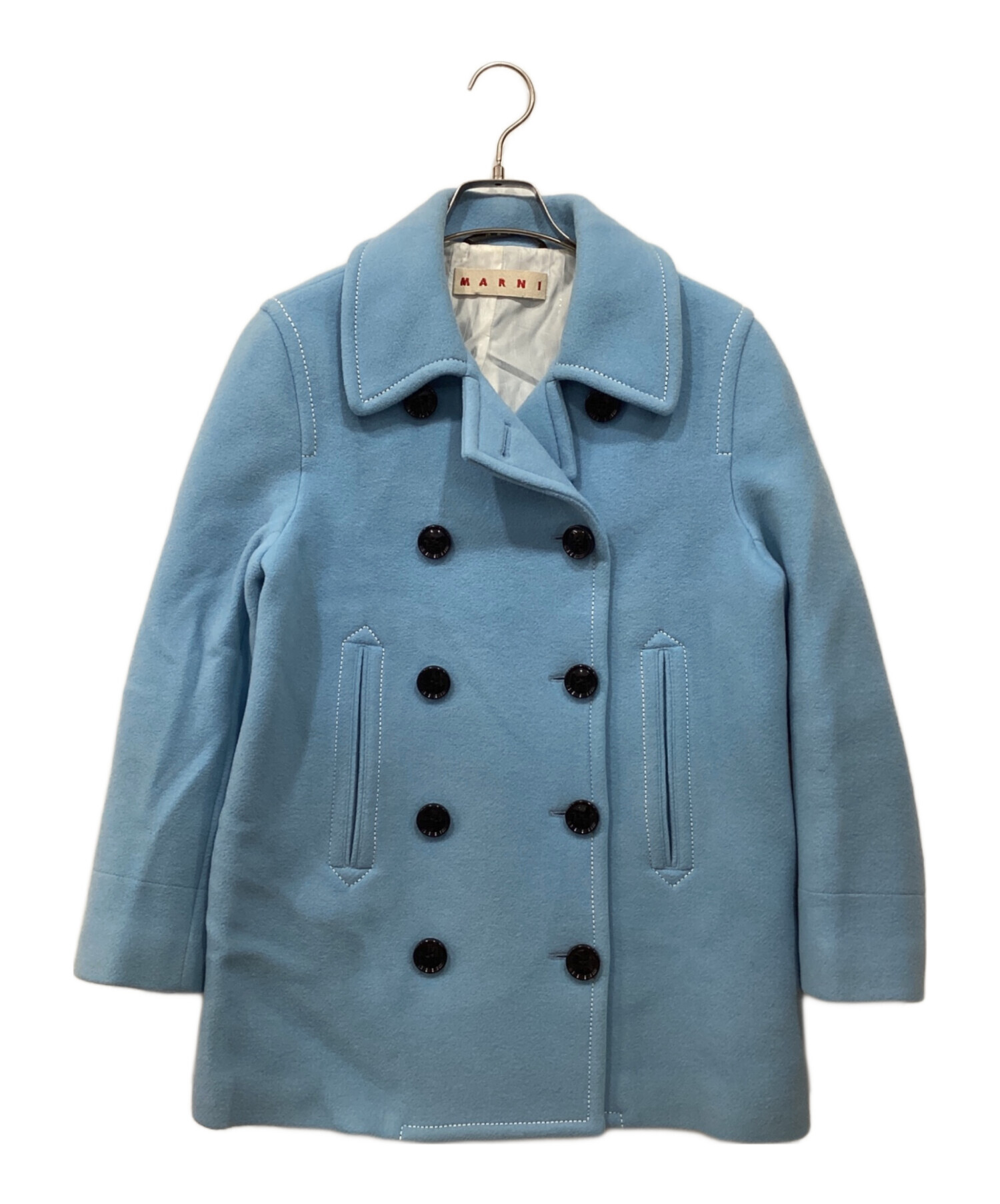 中古・古着通販】MARNI (マルニ) Pコート ブルー サイズ:36｜ブランド
