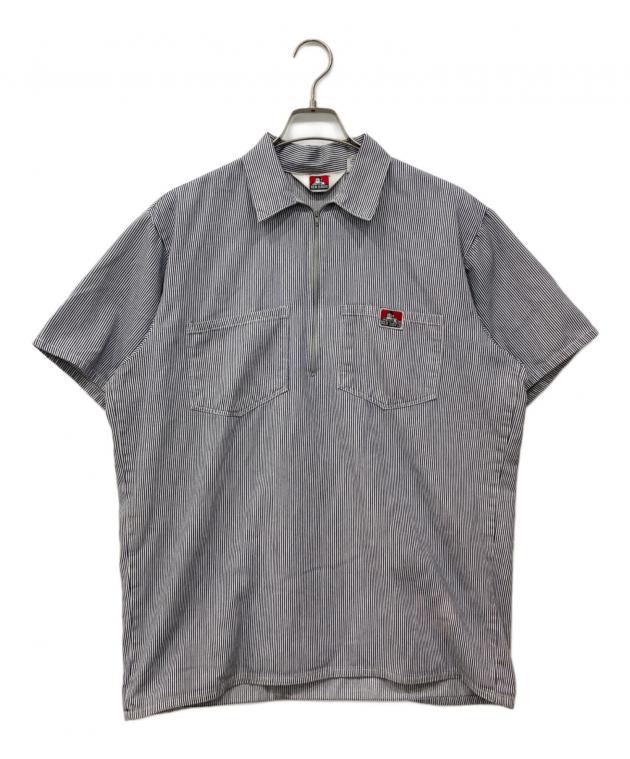 USA製 古着 70's ベンデイビス ヒッコリー ストライプ デニムシャツ 中古・古着通販】BEN DAVIS (ベンデイビス) ヒッコリーストライプ半袖