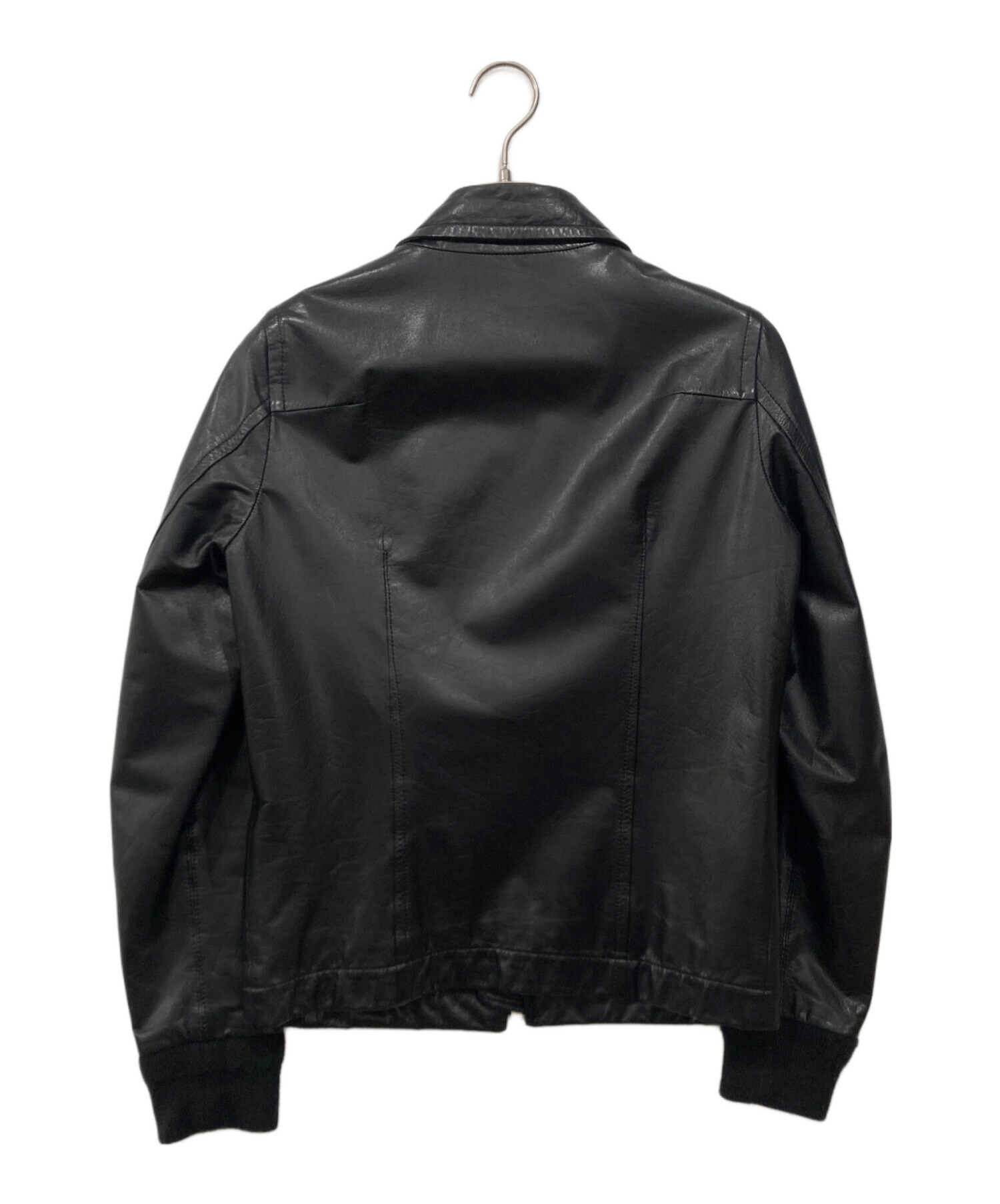 中古・古着通販】Pledge (プレッジ) レザージャケット ブラック サイズ
