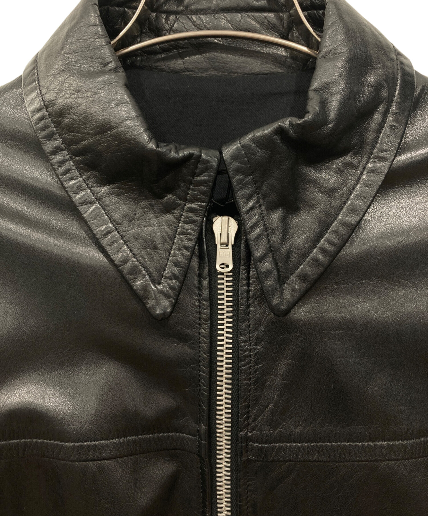 中古・古着通販】Pledge (プレッジ) レザージャケット ブラック サイズ