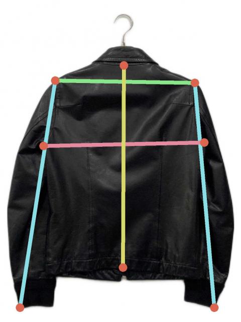 中古・古着通販】Pledge (プレッジ) レザージャケット ブラック サイズ