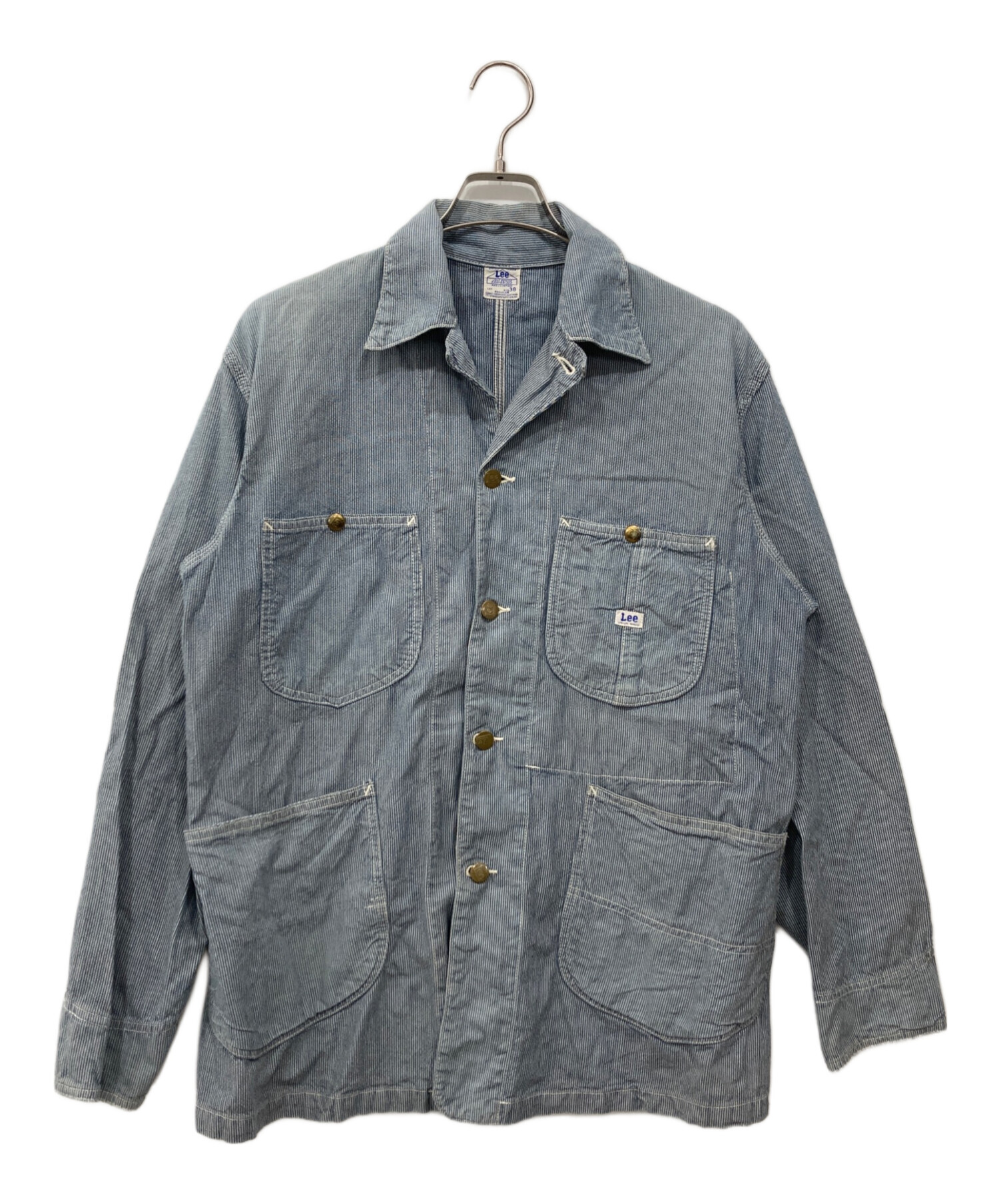STUDIO D'ARTISAN ヒッコリーストライプカバーオール 中古・古着通販】LEE (リー) ヒッコリーストライプ カバーオール