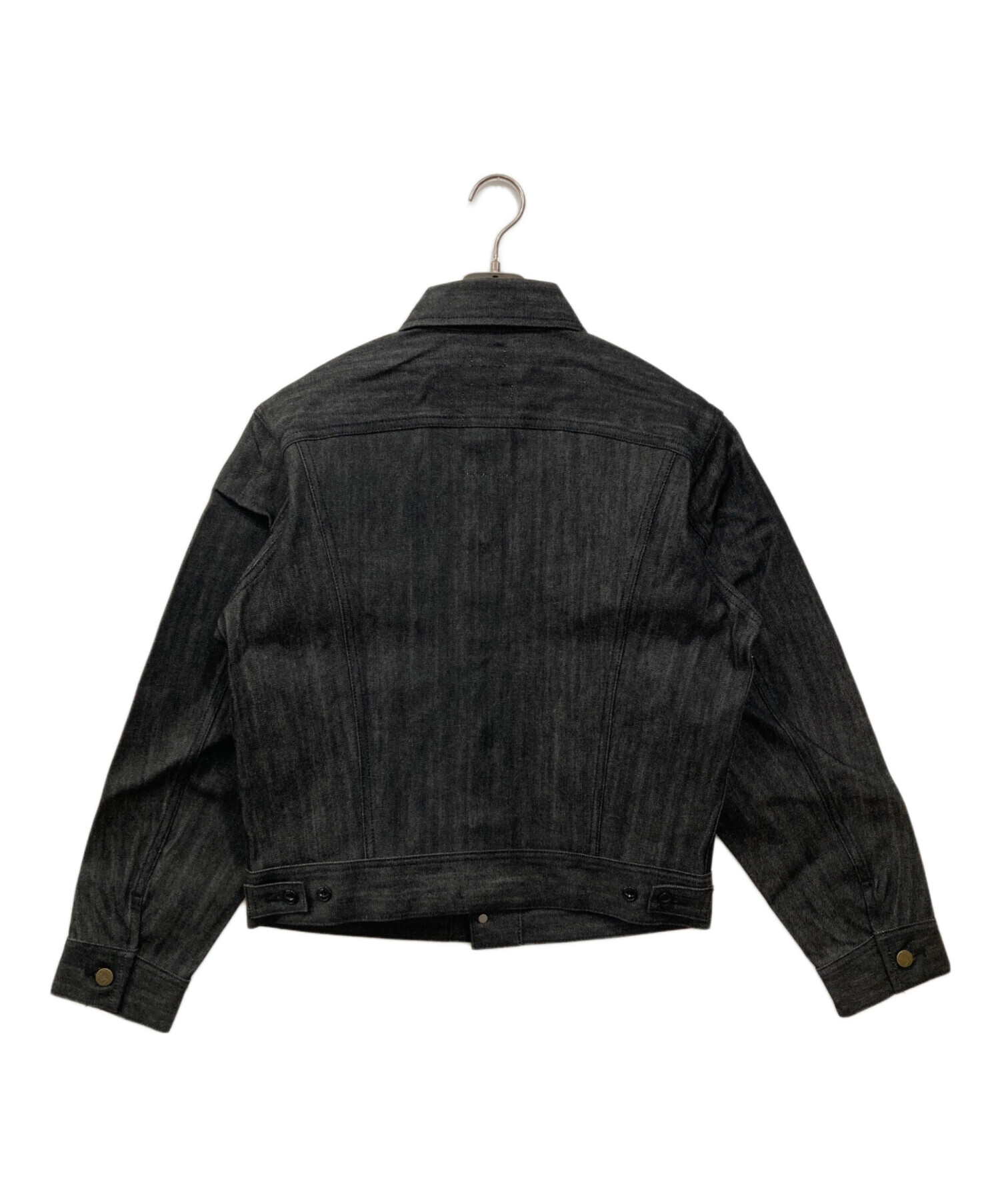 ballsy brothers リジットデニム jacket ブラック 中古・古着通販】Ballsy.Brothers (ボールジーブラザーズ) LEE (リー