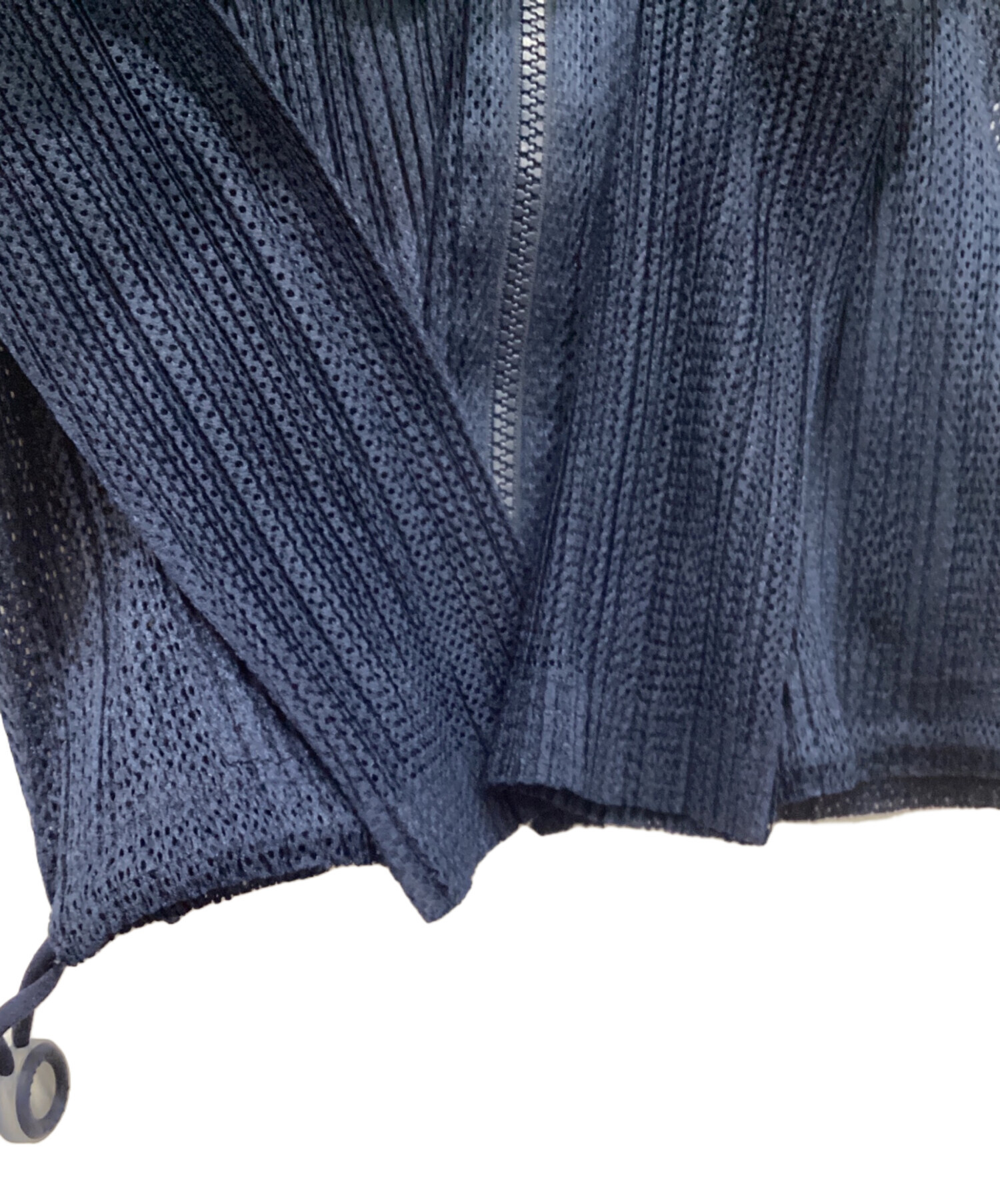 新品•未使用品　PLEATS PLEASE ネックウォーマー ネイビー 中古・古着通販】PLEATS PLEASE (プリーツプリーズ) プリーツジップ