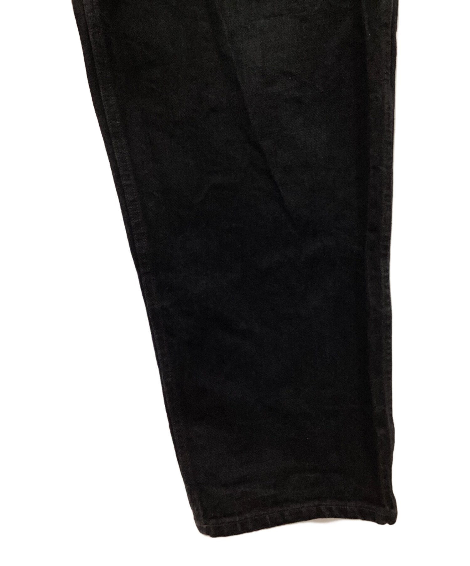 中古・古着通販】COMOLI (コモリ) ブラックデニム ベルテッドパンツ