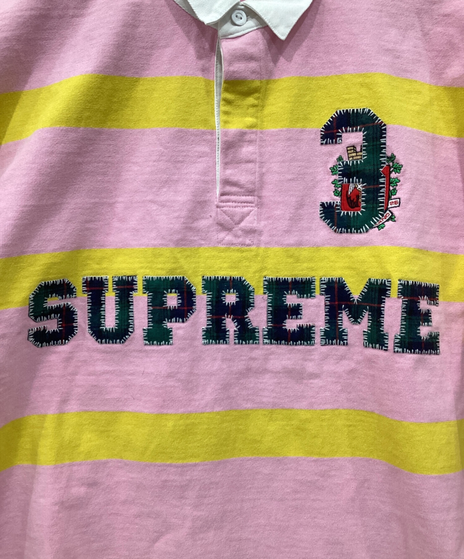 中古・古着通販】Supreme (シュプリーム) ストライプラグビーシャツ