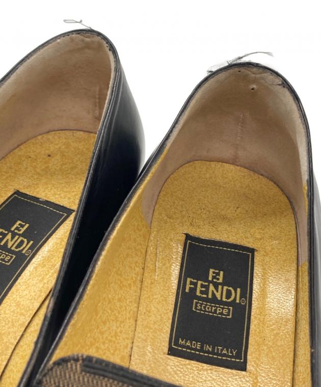 中古・古着通販】FENDI (フェンディ) ズッカスクエアトゥローファー