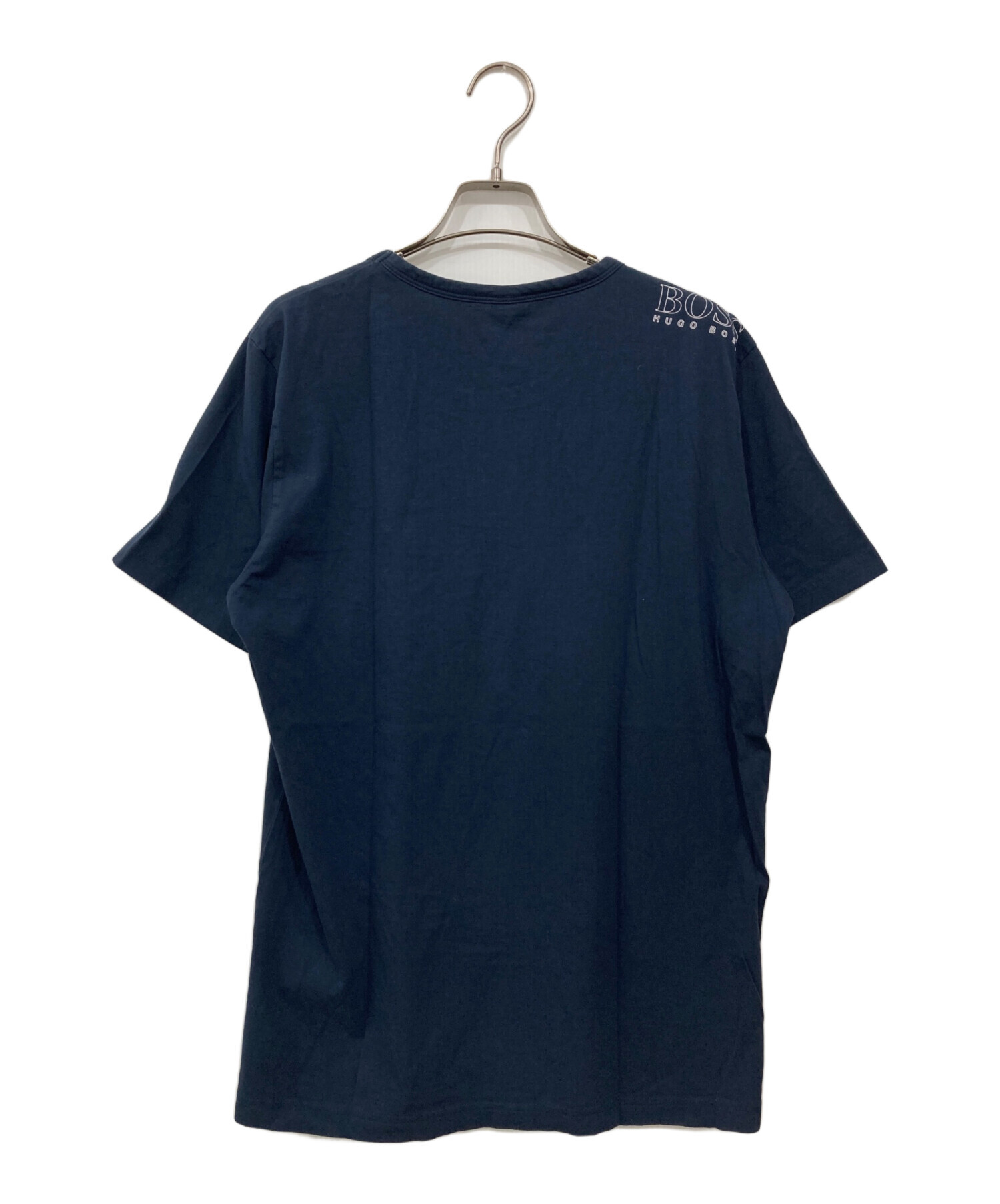 中古・古着通販】HUGO BOSS (ヒューゴ ボス) ロゴTシャツ ネイビー 