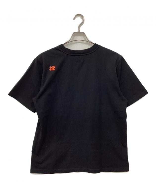中古・古着通販】EVISU (エヴィス) プリントTシャツ ブラック サイズ:M