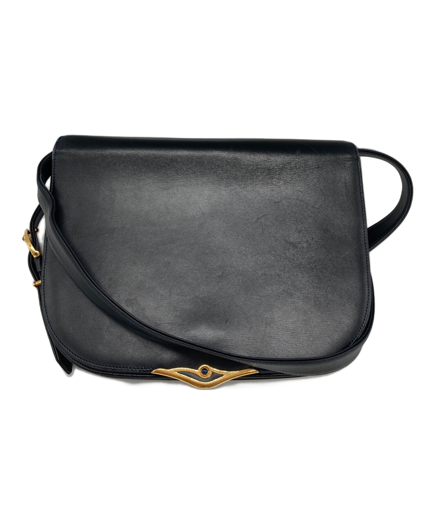 中古・古着通販】Cartier (カルティエ) レザーショルダーバッグ 