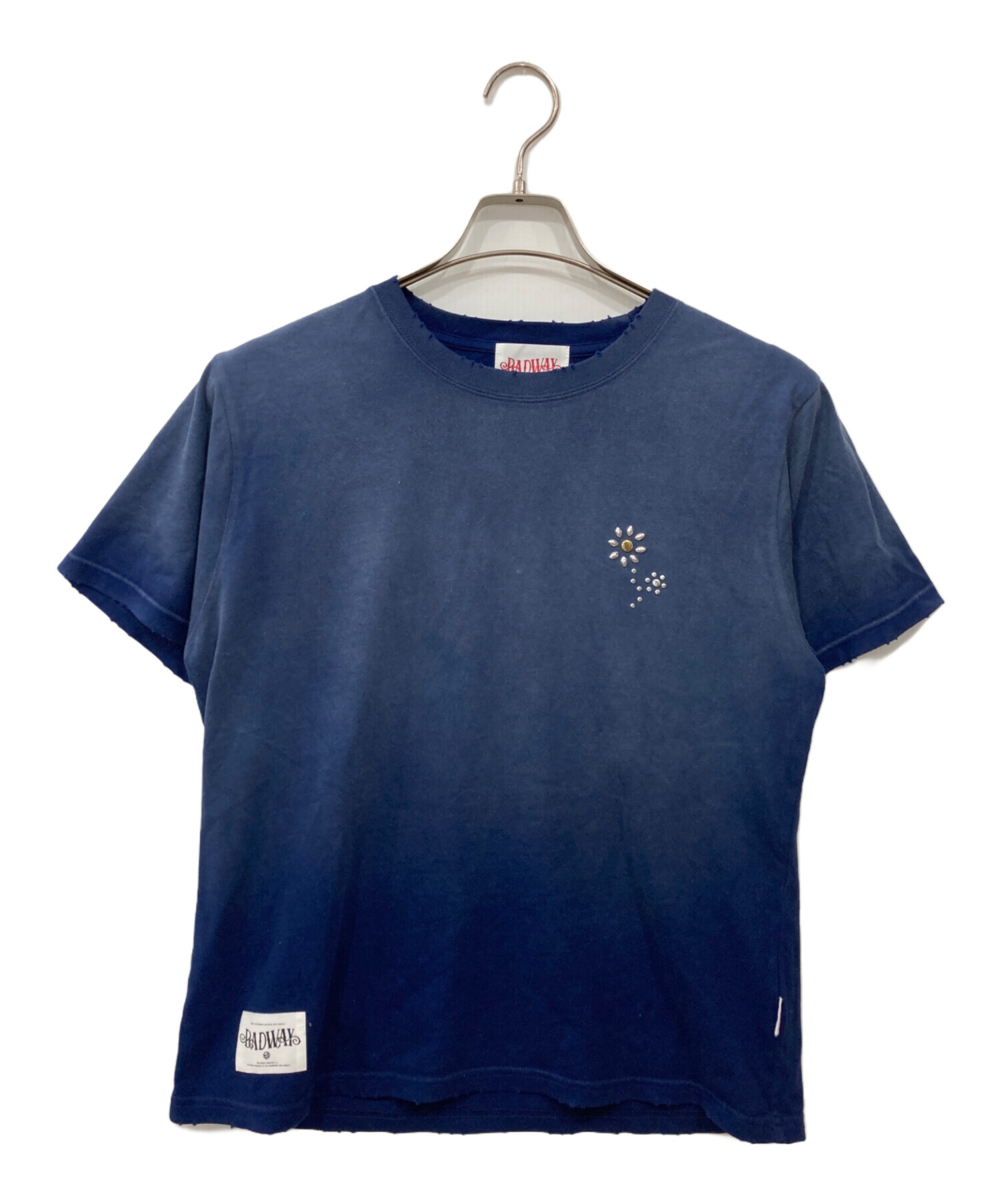 BADWAYフラワースタッズヘンリーT 中古・古着通販】BADWAY (バッドウェイ) フラワースタッズグランジT