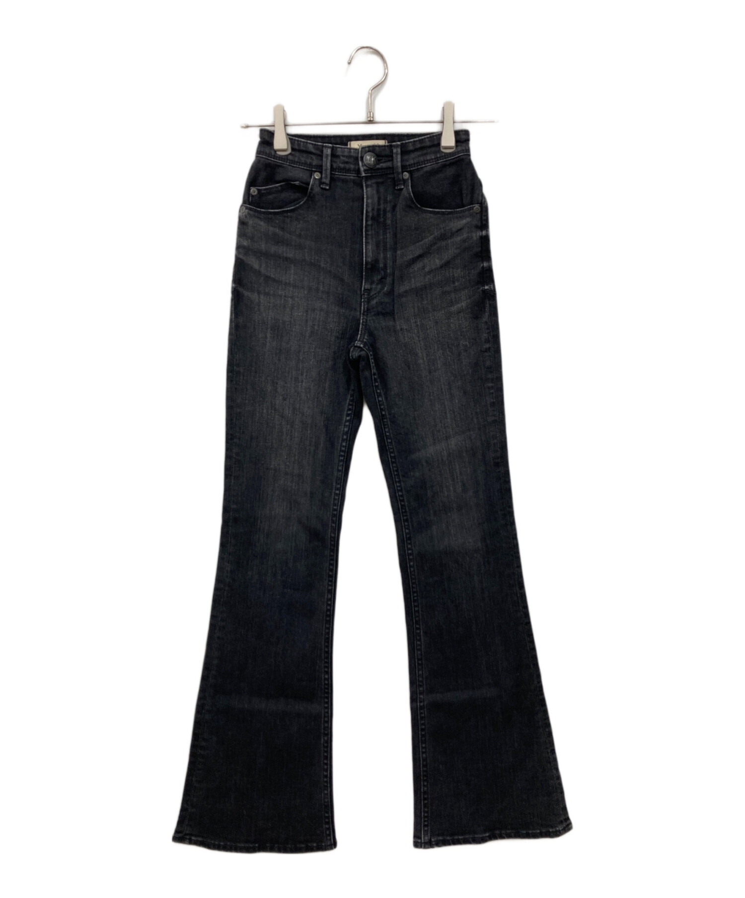 中古・古着通販】YANUK (ヤヌーク) ブーツカットデニムパンツ ブラック