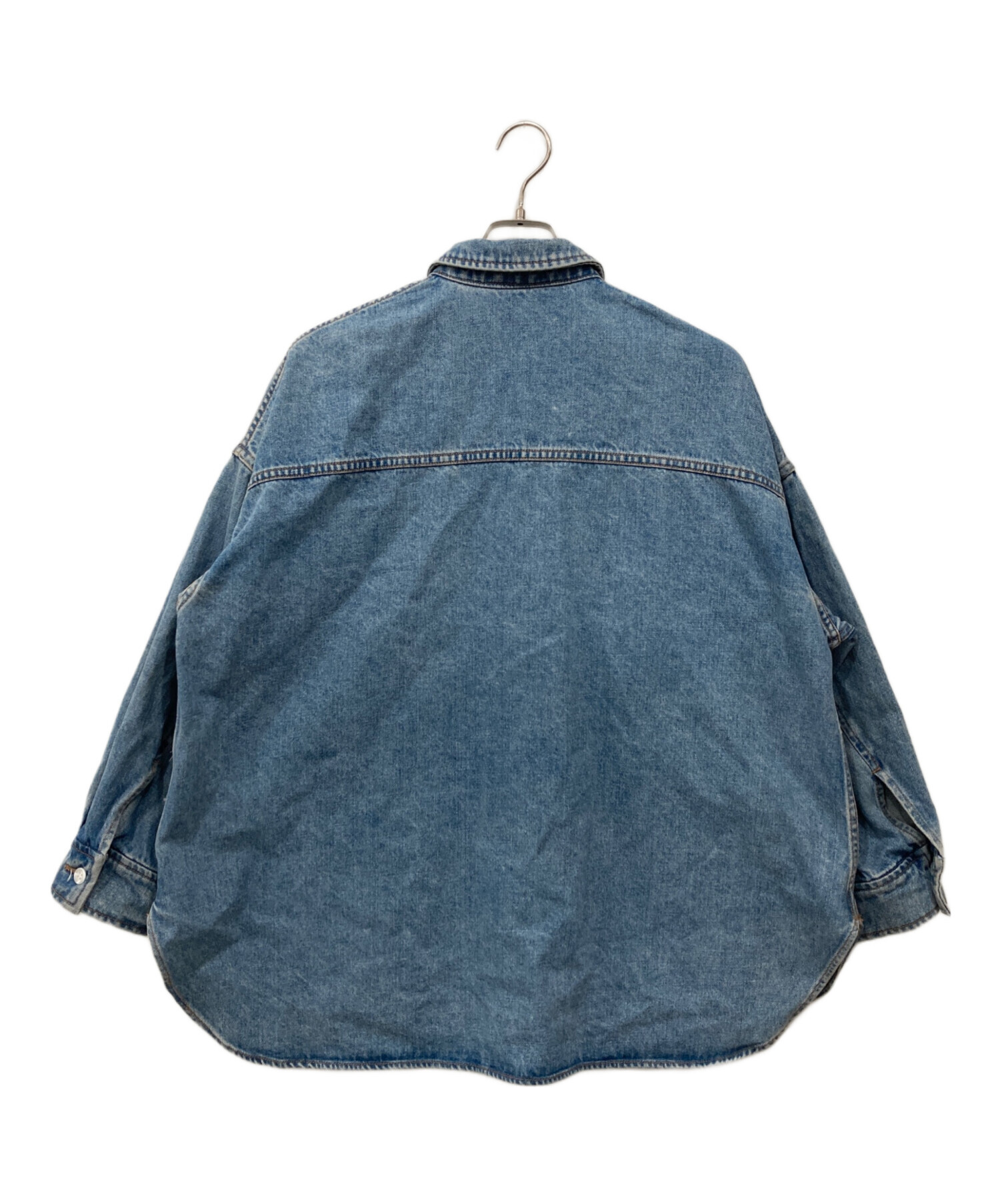 中古・古着通販】BABYLONE (バビロン) デニムビッグシャツ インディゴ 
