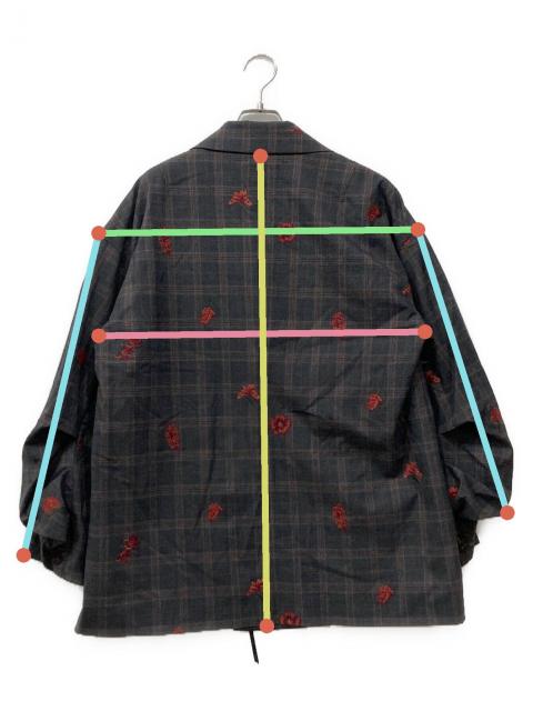 中古・古着通販】AMERI (アメリ) チェックフラワーパパジャケット