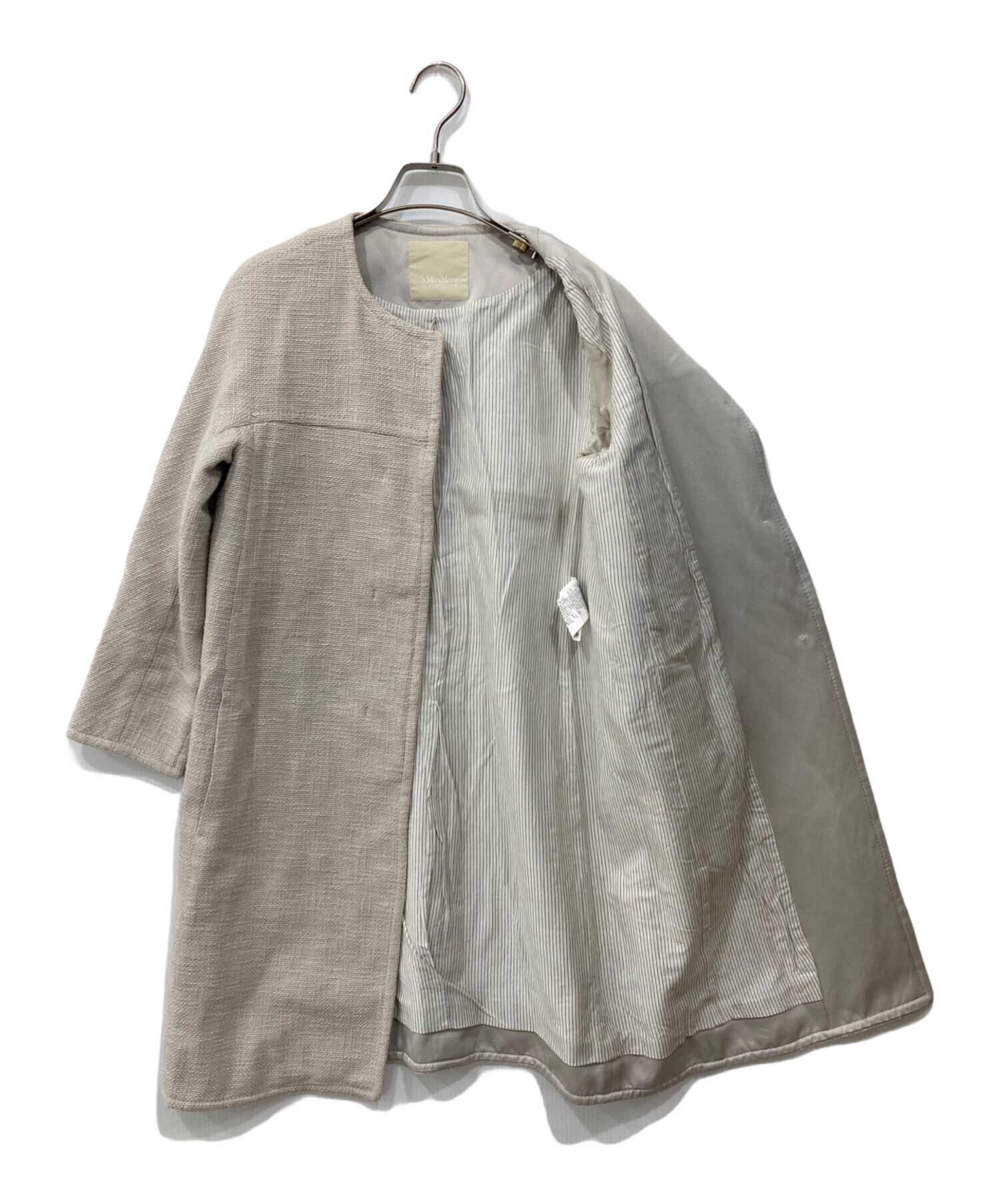 中古・古着通販】'S Max Mara (エスマックスマーラ) ノーカラーコート