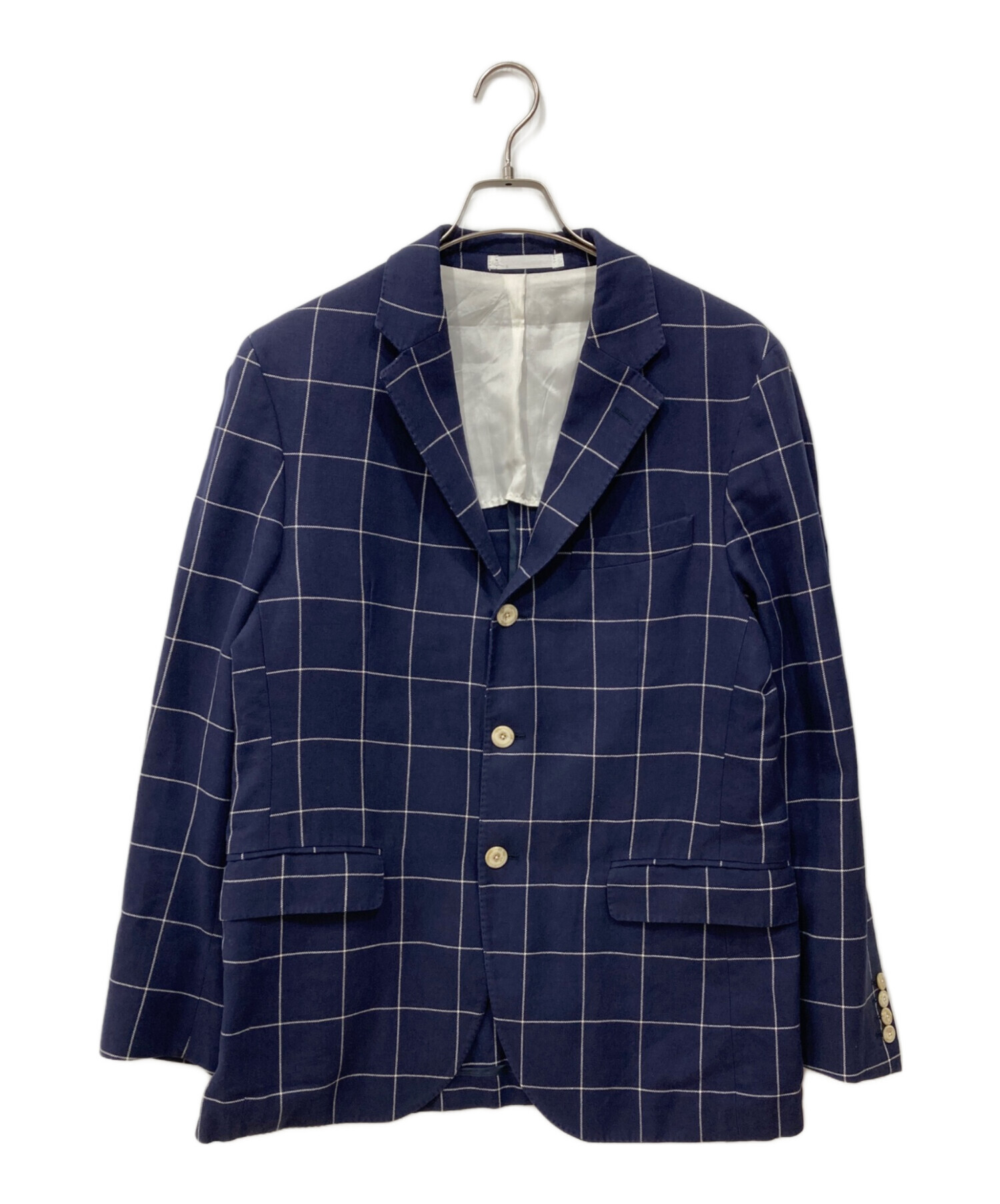 中古・古着通販】HACKETT (ハケット) テーラードジャケット ネイビー