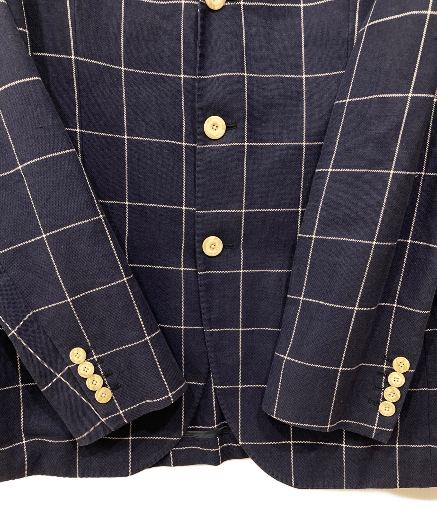 中古・古着通販】HACKETT (ハケット) テーラードジャケット ネイビー